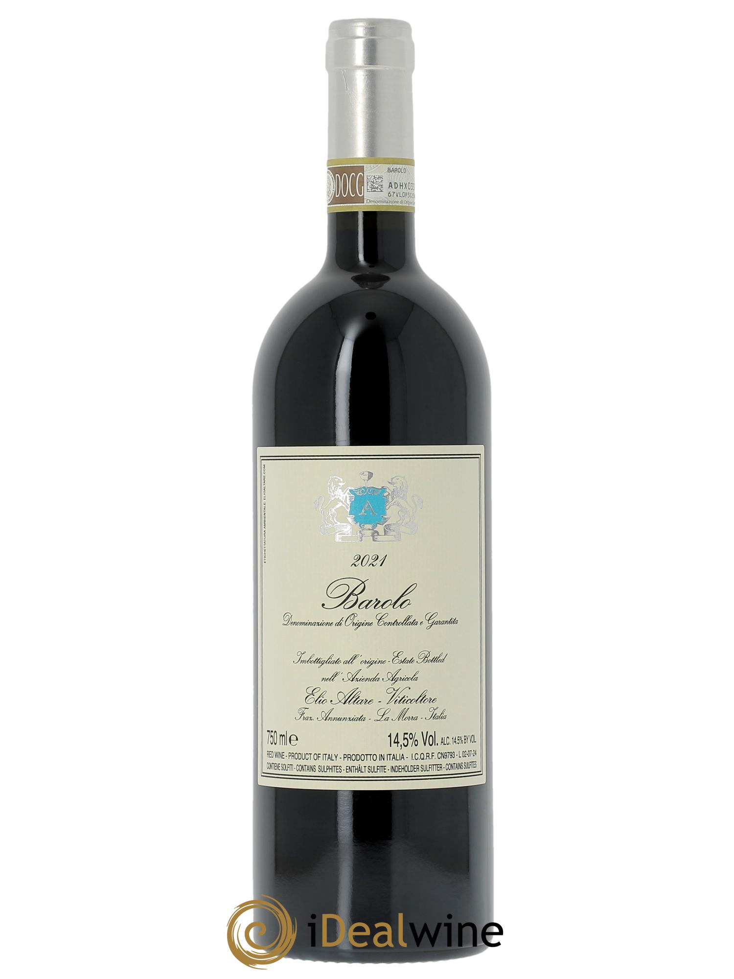 Barolo DOCG Elio Altare  2021 - Lot de 1 bouteille - 0