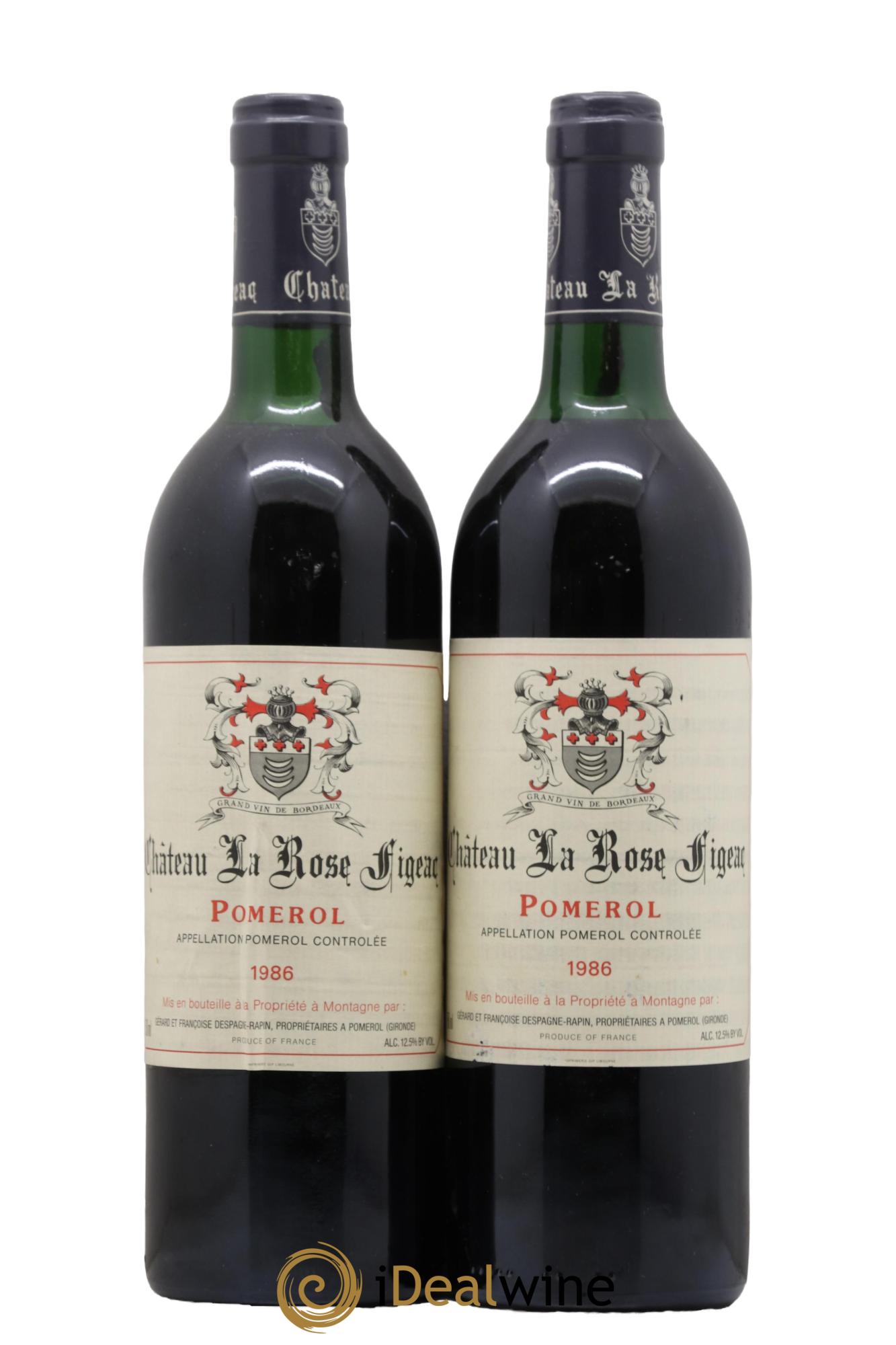 Pomerol Larose Figeac 1986 - Lot de 2 bouteilles - 0