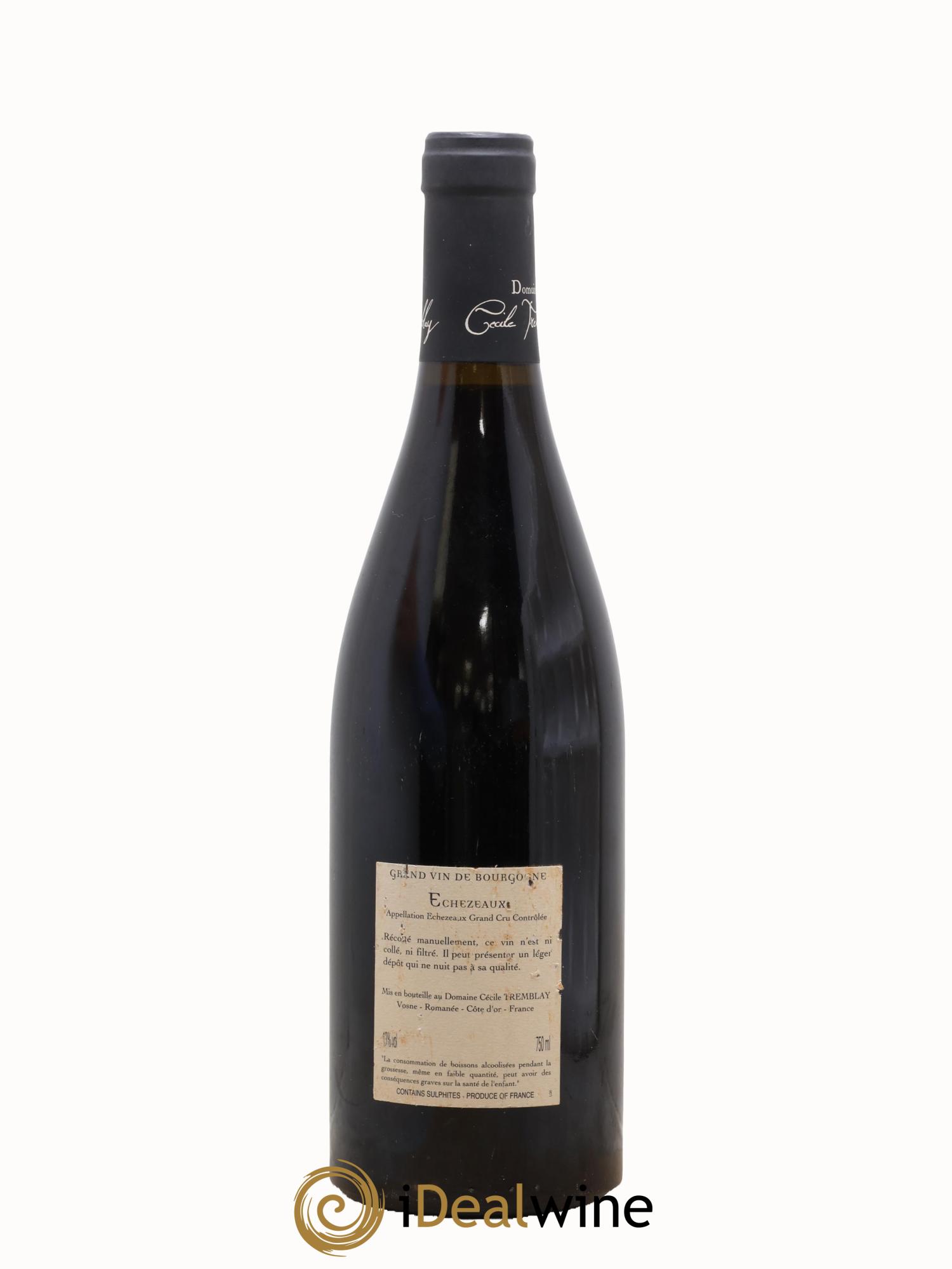 Echezeaux Grand Cru du dessus Cécile Tremblay 2010 - Lot de 1 bouteille - 1