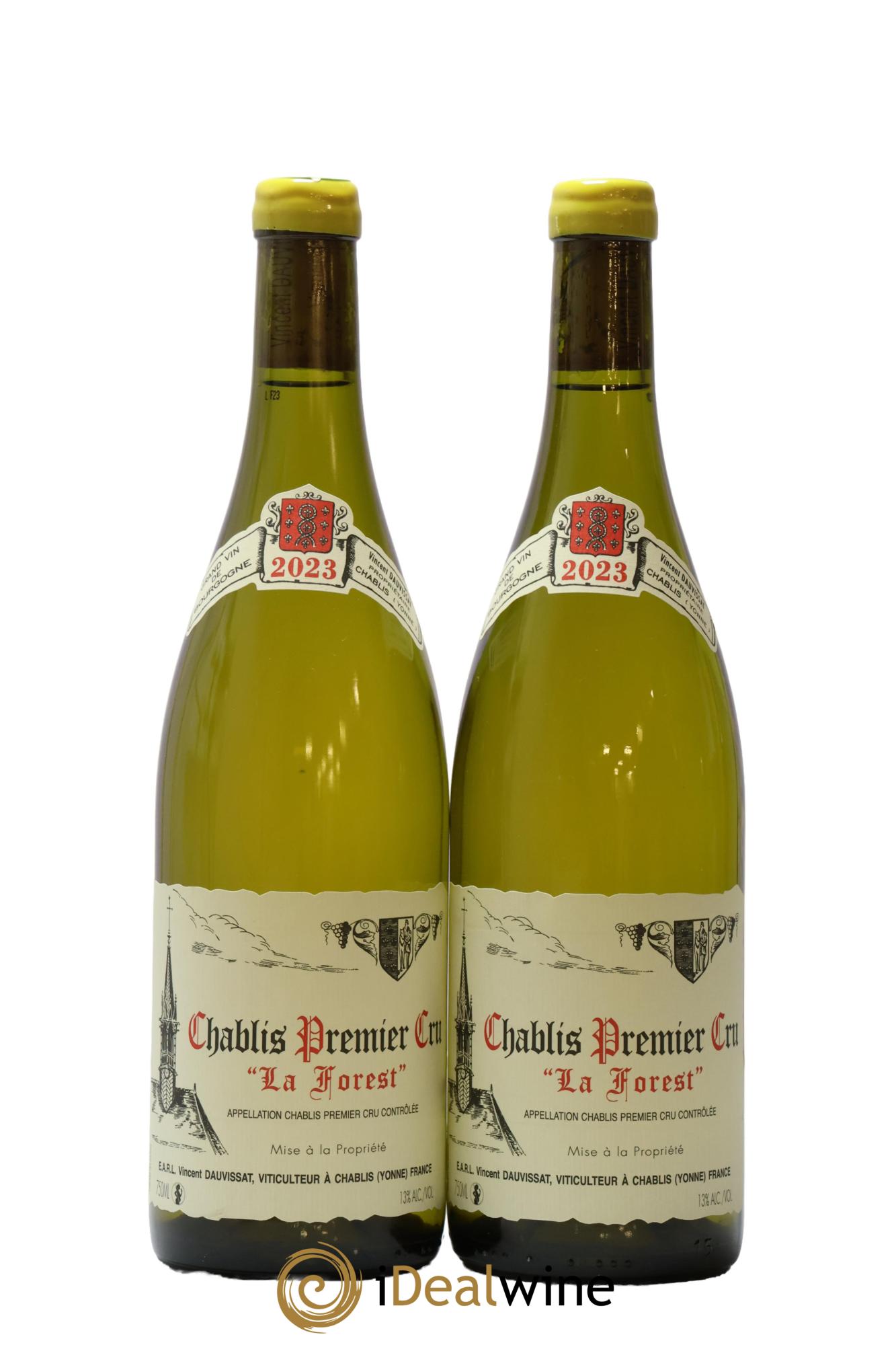 Chablis 1er Cru La Forest Vincent Dauvissat (Domaine) 2023 - Lot de 2 bouteilles - 0