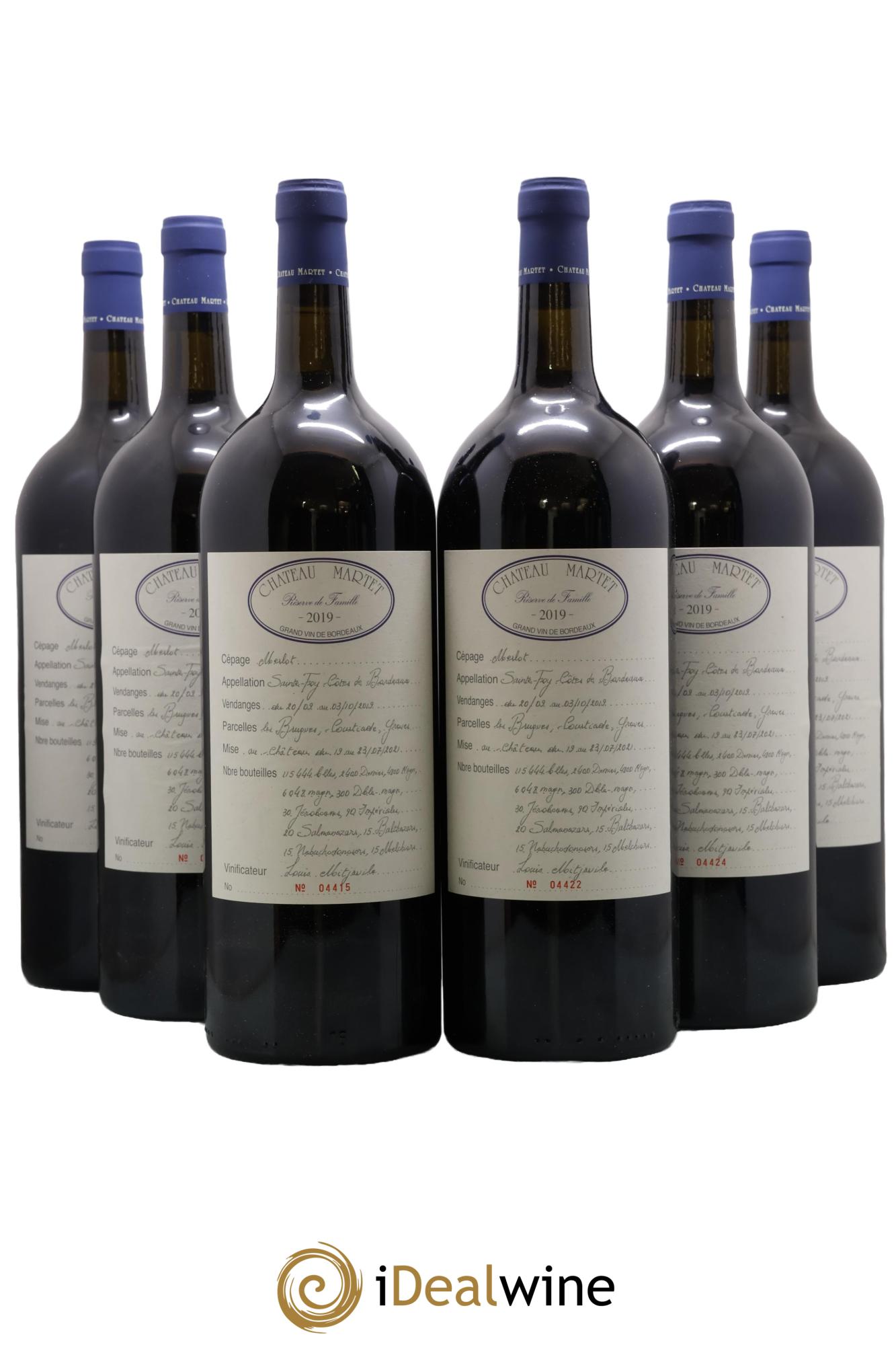 Château Martet 2019 - Posten von 6 Magnum - 0