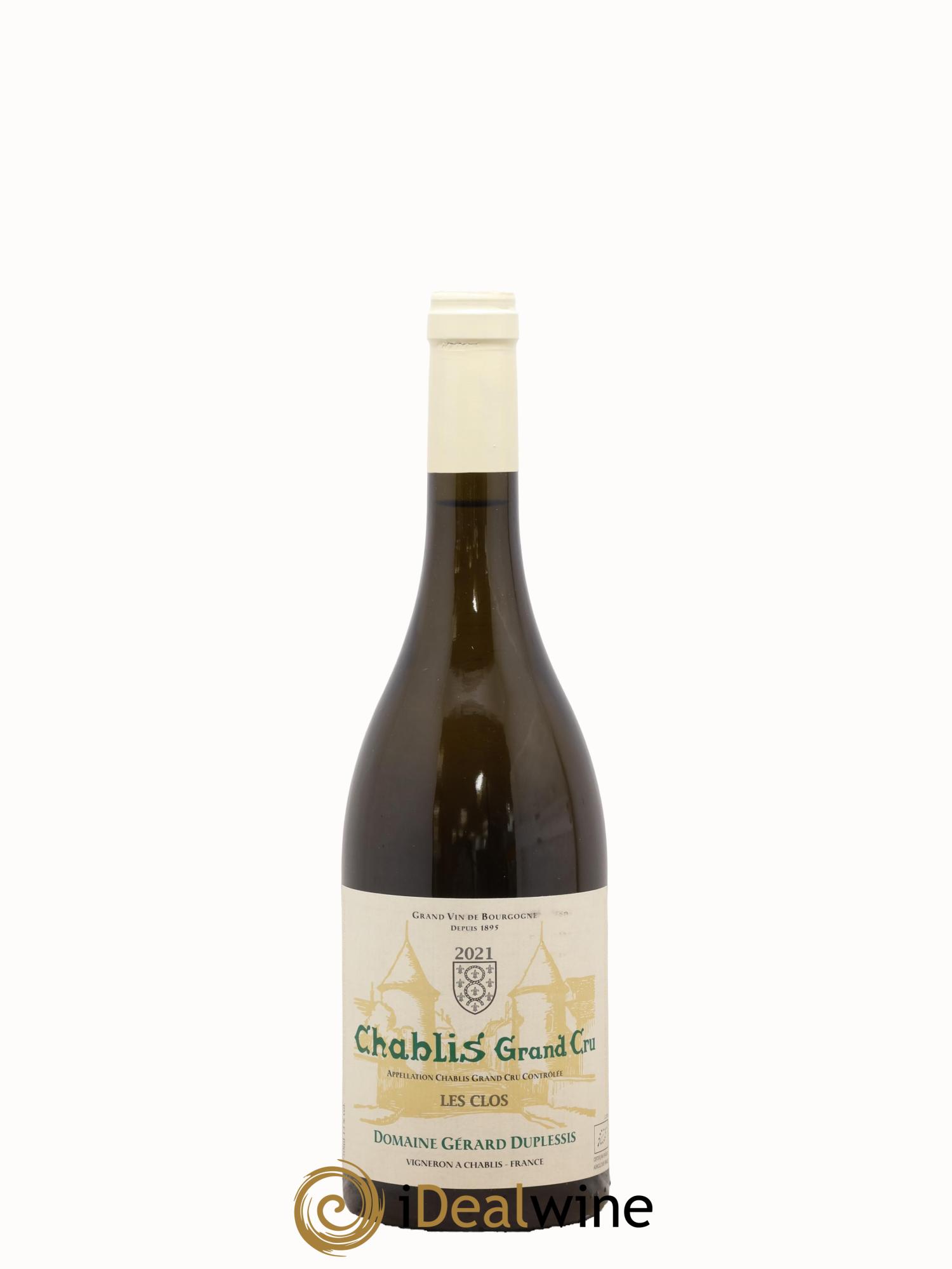 Chablis Grand Cru Les Clos Gérard Duplessis 2021 - Posten von 1 Flasche - 0
