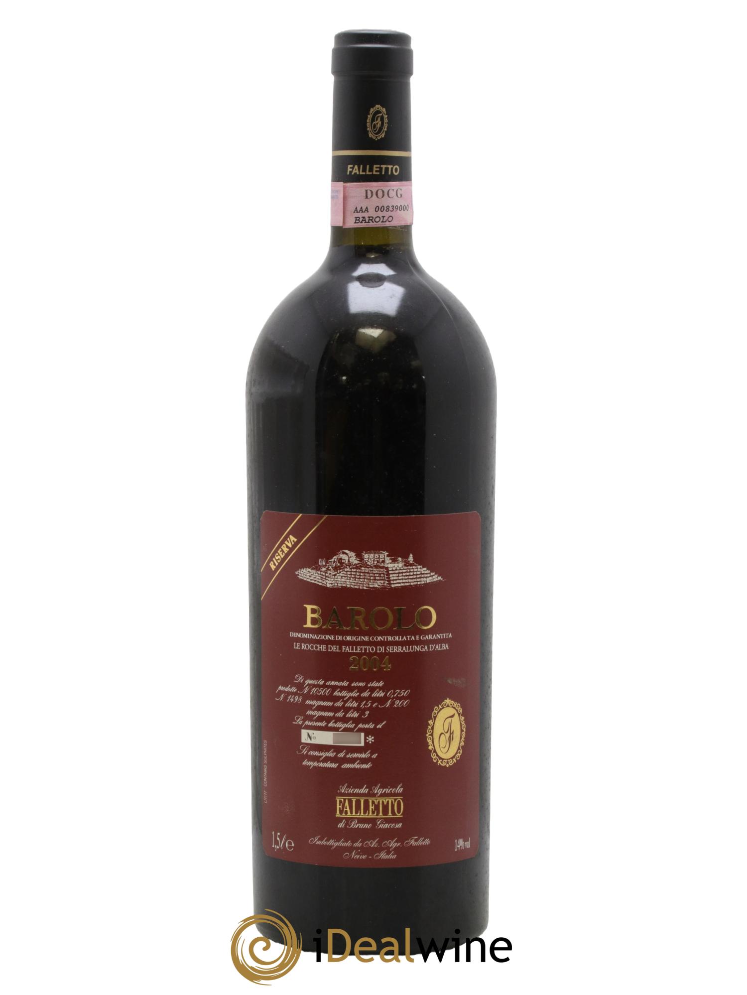 Barolo DOCG Riserva Le Rocche del Falletto Falletto - Bruno Giacosa 2004 - Lot of 1 magnum - 1
