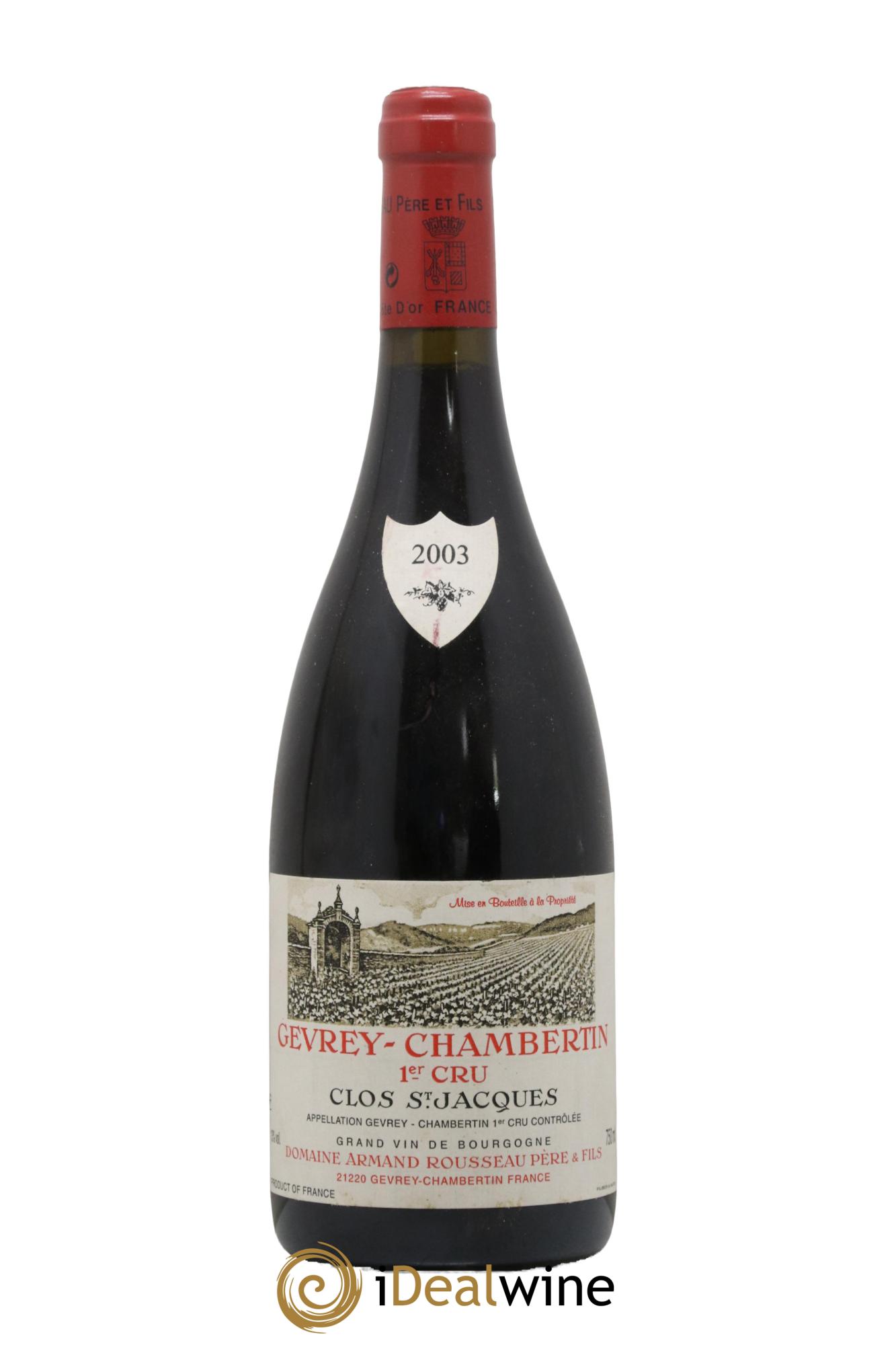 Gevrey-Chambertin 1er Cru Clos Saint-Jacques Armand Rousseau (Domaine) 2003 - Lot of 1 bottle - 0