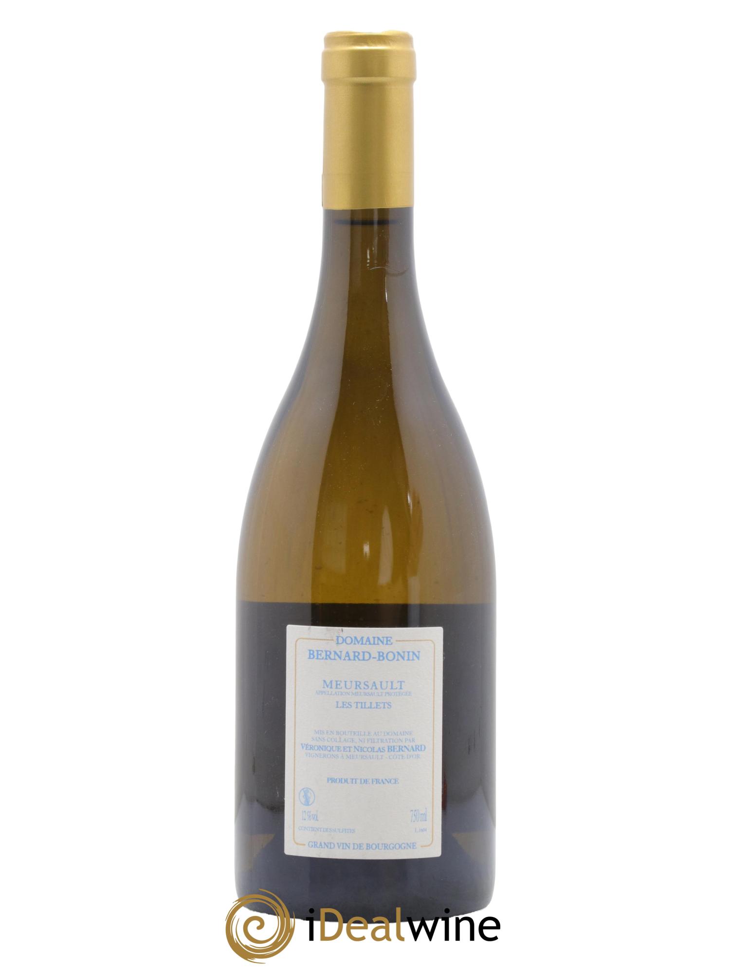 Meursault Les Tillets Bernard Bonin  2016 - Lotto di 1 bottiglia - 1