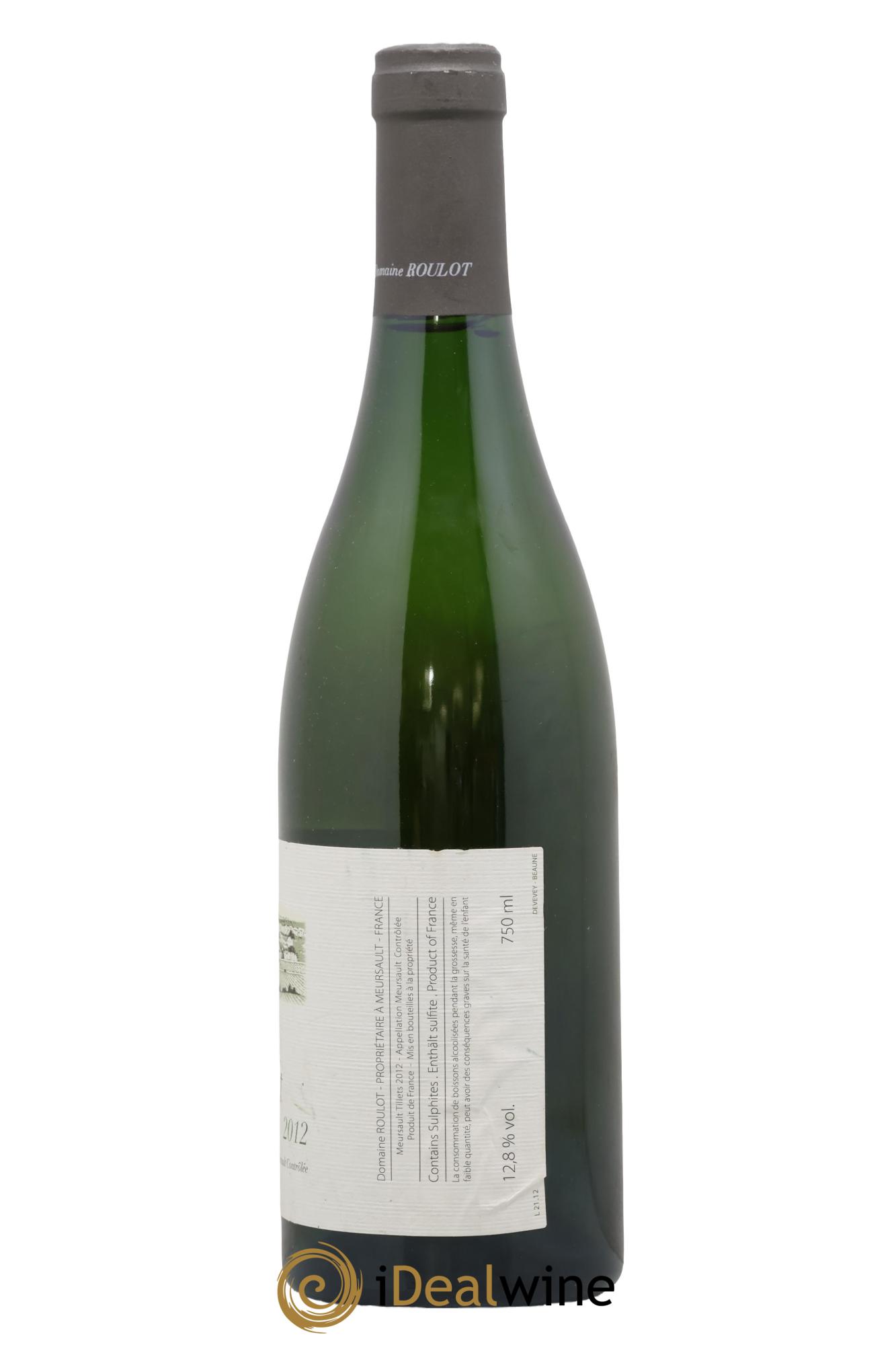 Meursault Les Tillets Roulot (Domaine) 2012 - Lot of 1 bottle - 1