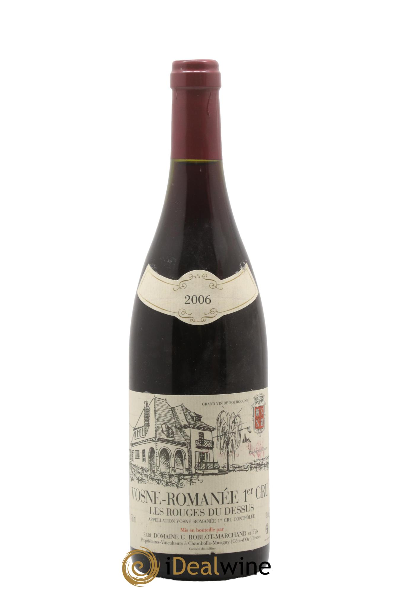 Vosne-Romanée 1er Cru Les Rouges du Dessus G.Roblot-Marchand et Fils 2006 - Lot de 1 bouteille - 0