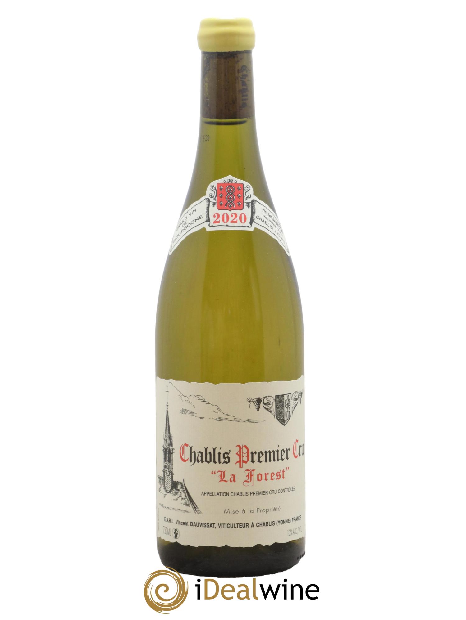 Chablis 1er Cru La Forest Vincent Dauvissat (Domaine) 2020 - Lot de 1 bouteille - 0