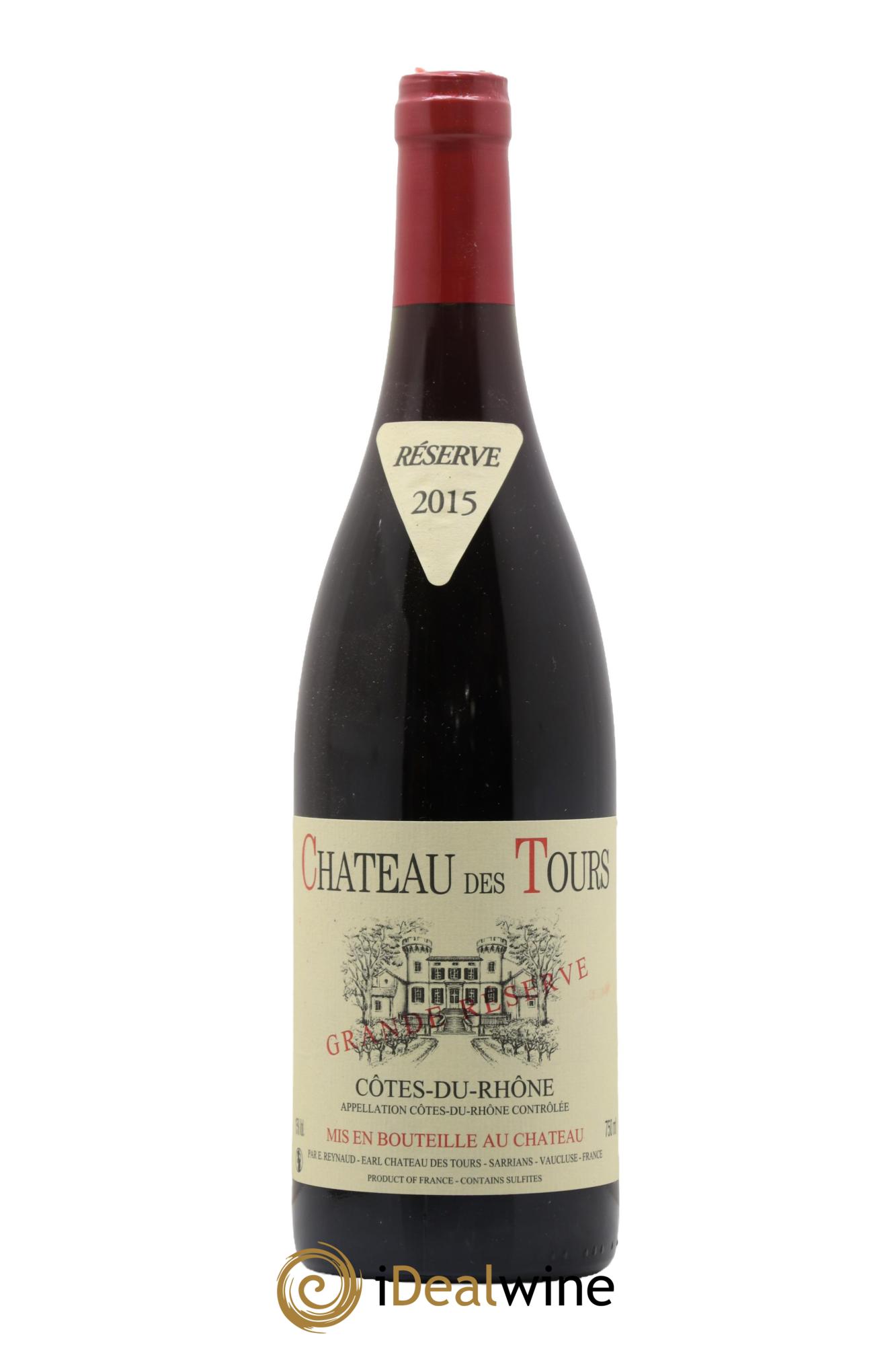 Côtes-du-Rhône Château des Tours Grande Réserve Emmanuel Reynaud 2015 - Lot de 1 bouteille - 0