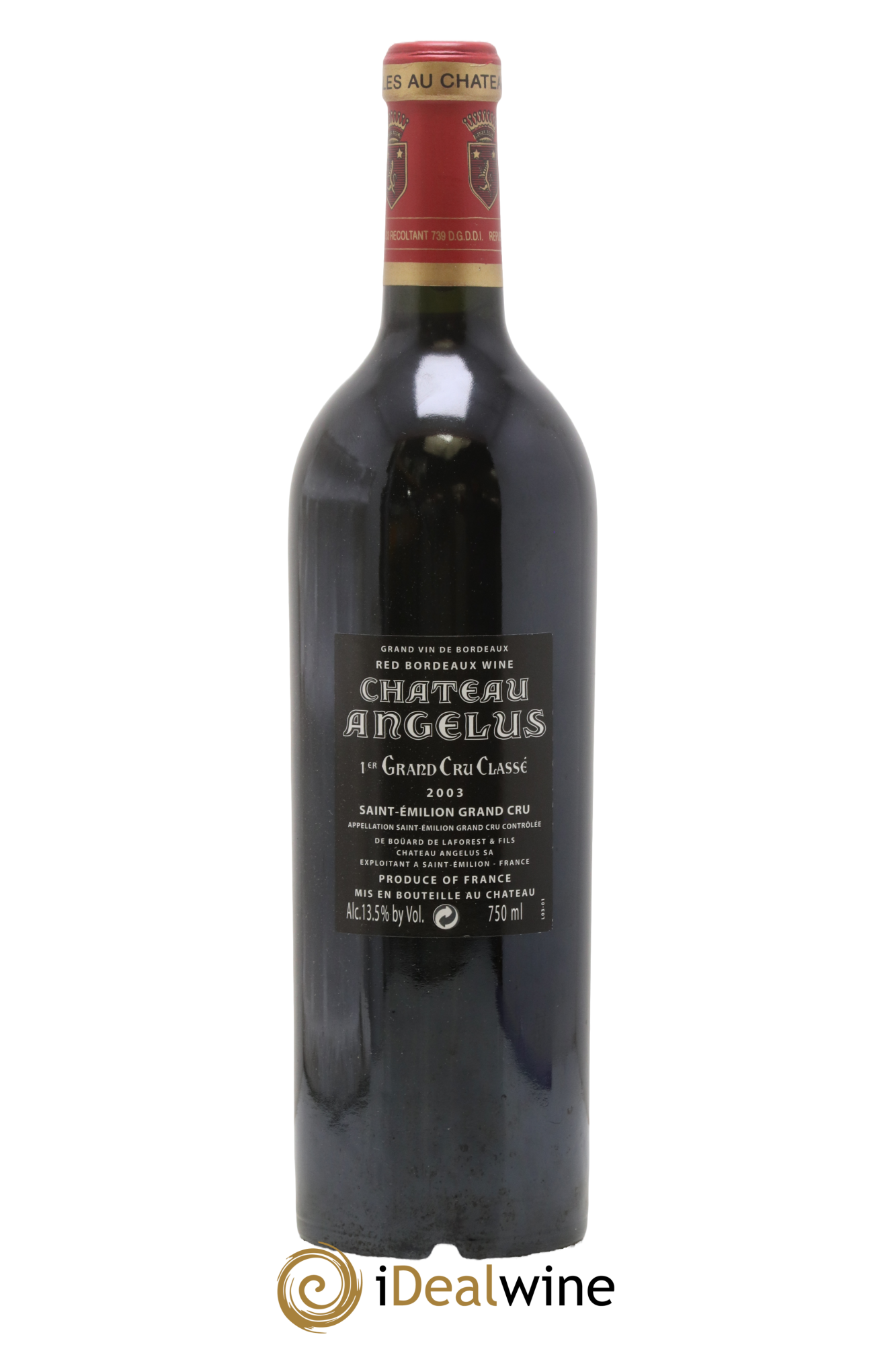 Château Angélus 1er Grand Cru Classé A 2003 - Lotto di 1 bottiglia - 1