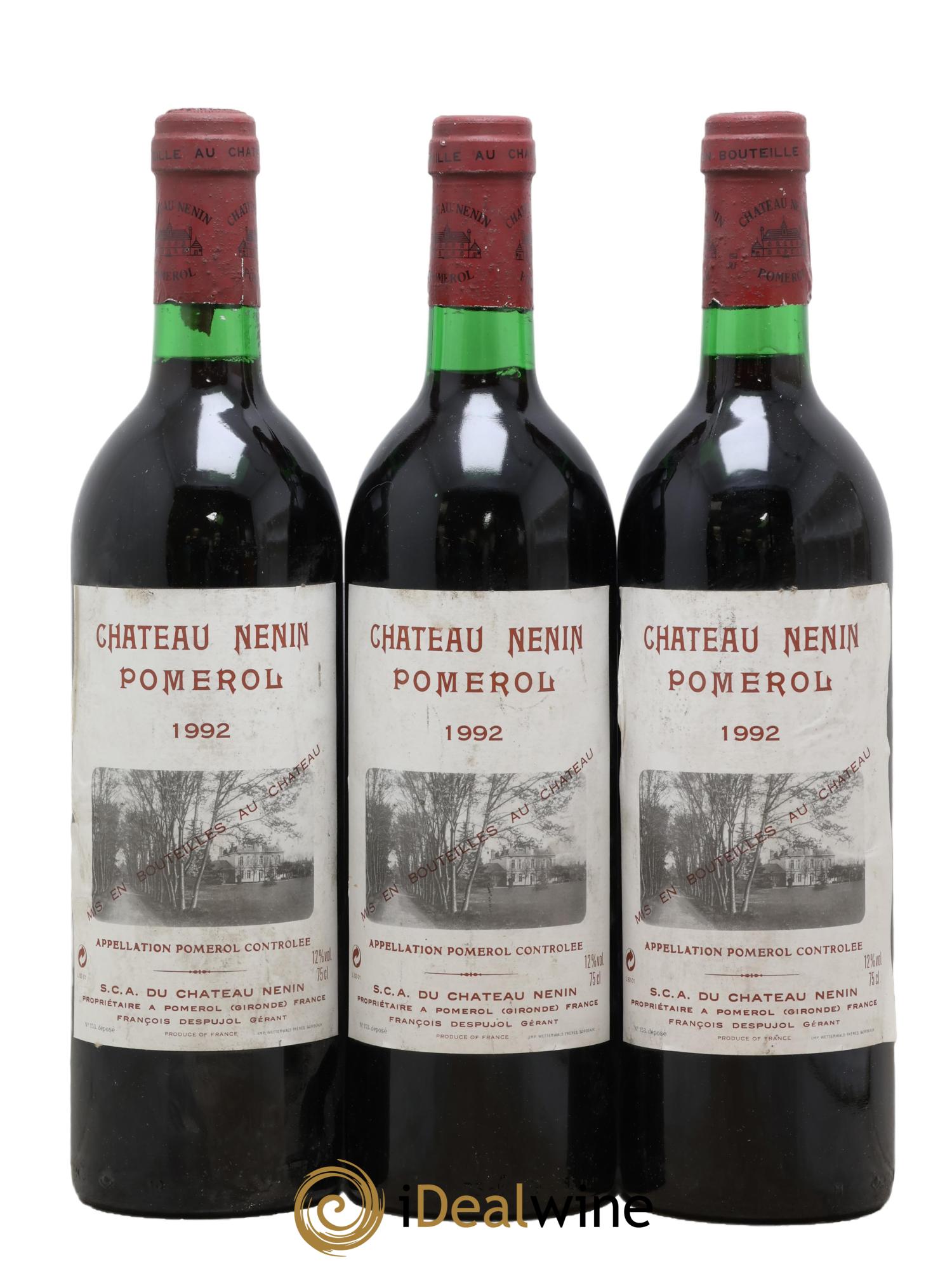 Château Nenin 1992 - Posten von 3 Flaschen - 0
