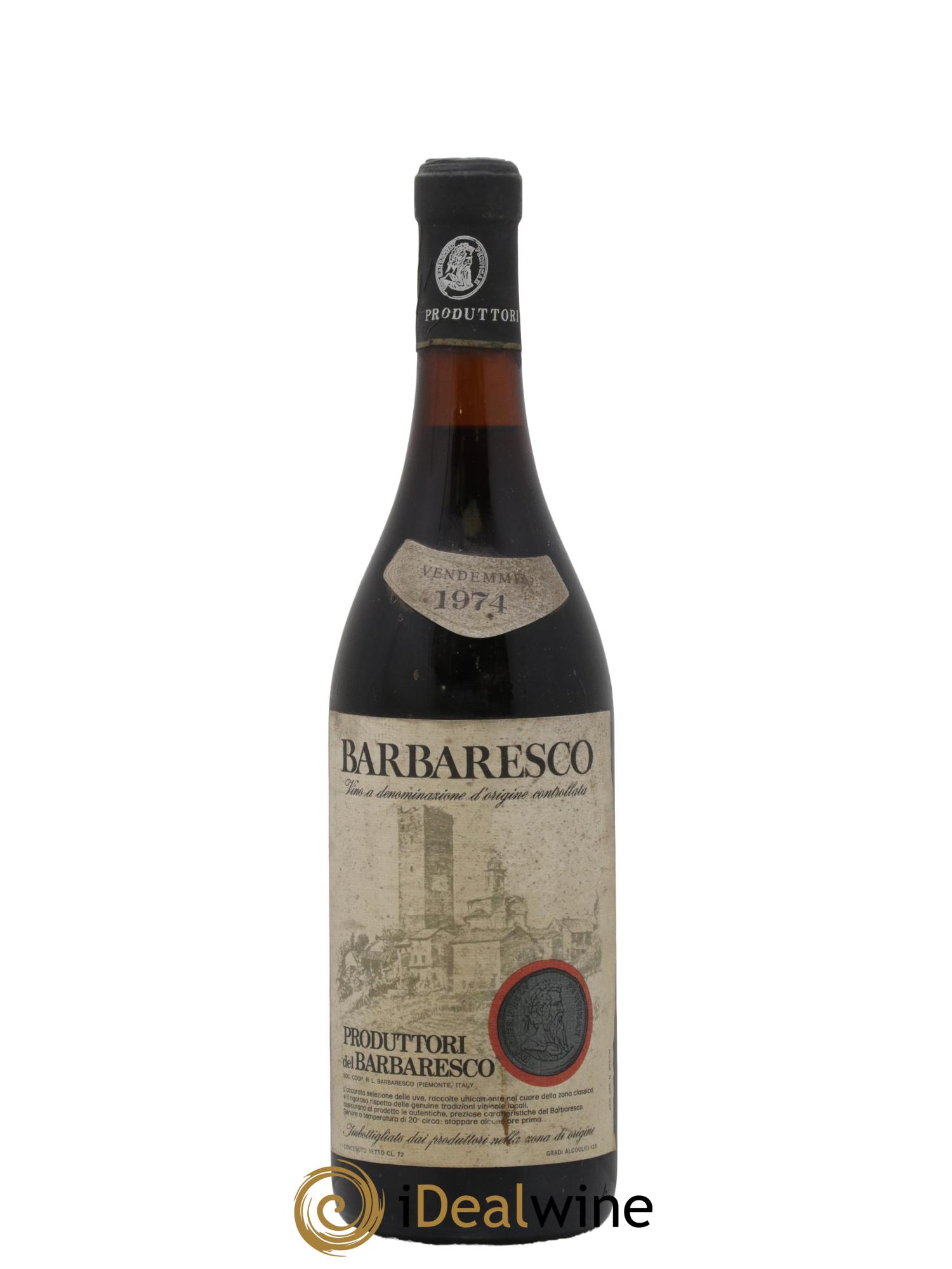 Barbaresco DOCG Produttori del Barbaresco 1974 - Lot de 1 bouteille - 0
