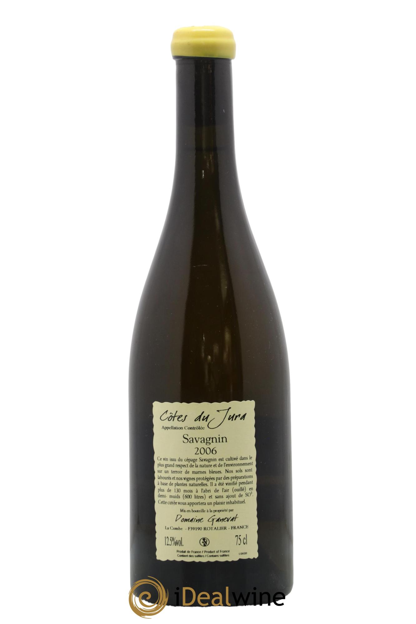Côtes du Jura Les Vignes de mon Père Jean-François Ganevat (Domaine) 2006 - Lote de 1 botella - 1