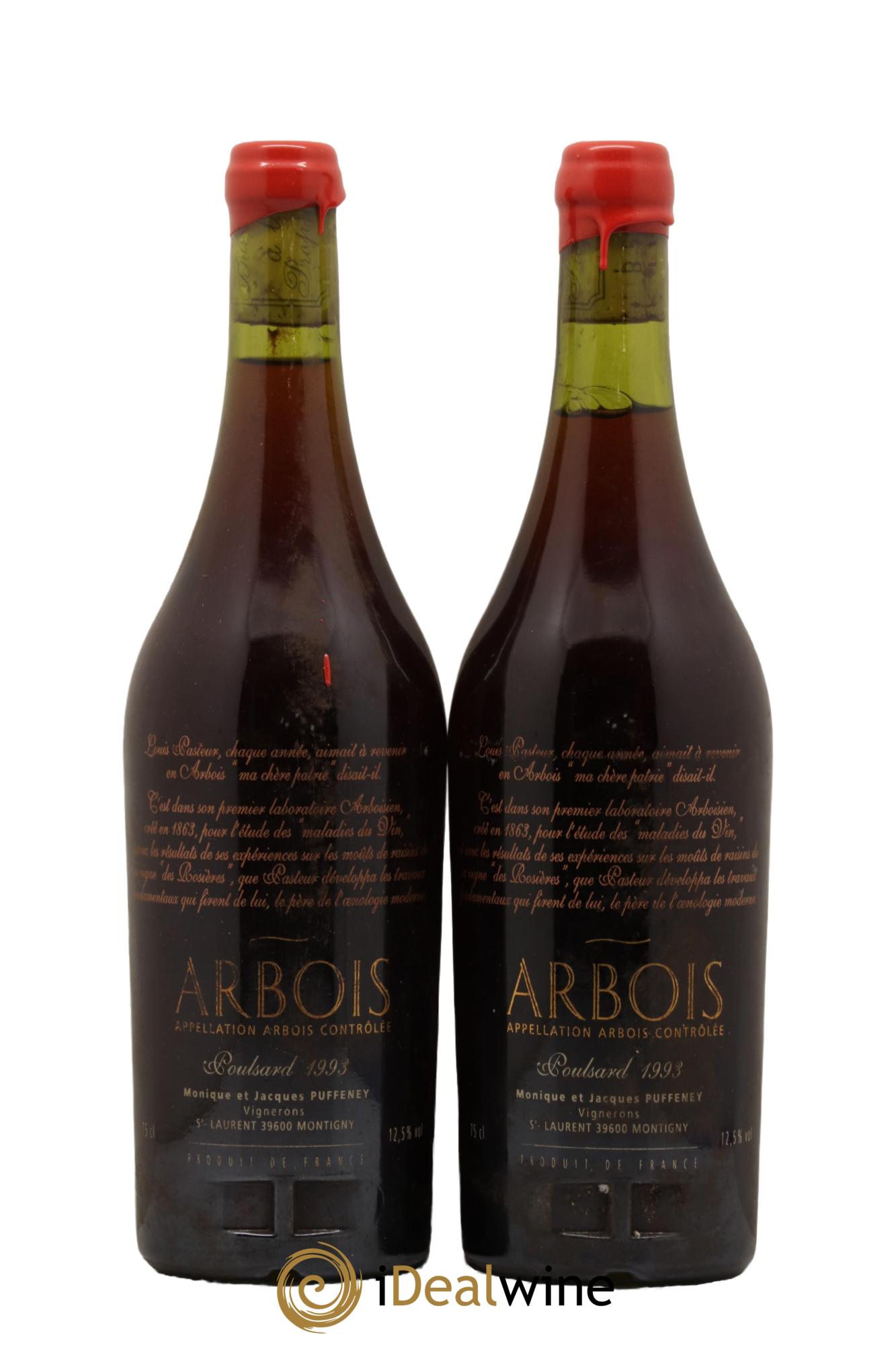 Arbois Poulsard Jacques Puffeney Cuvee Hommage 1993 - Lotto di 2 bottiglie - 1