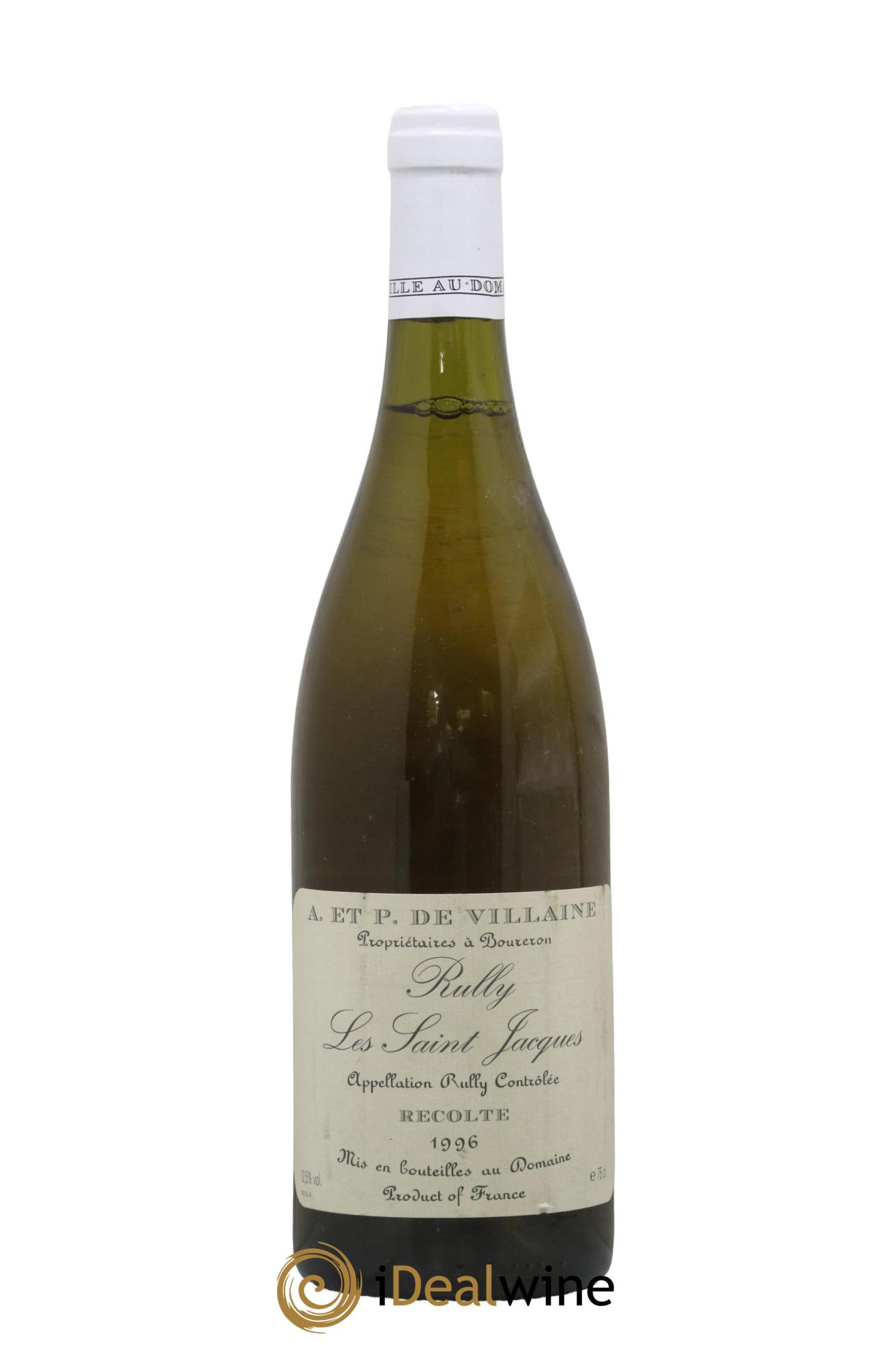 Rully Les Saint-Jacques Domaine de Villaine 1996 - Posten von 1 Flasche - 0