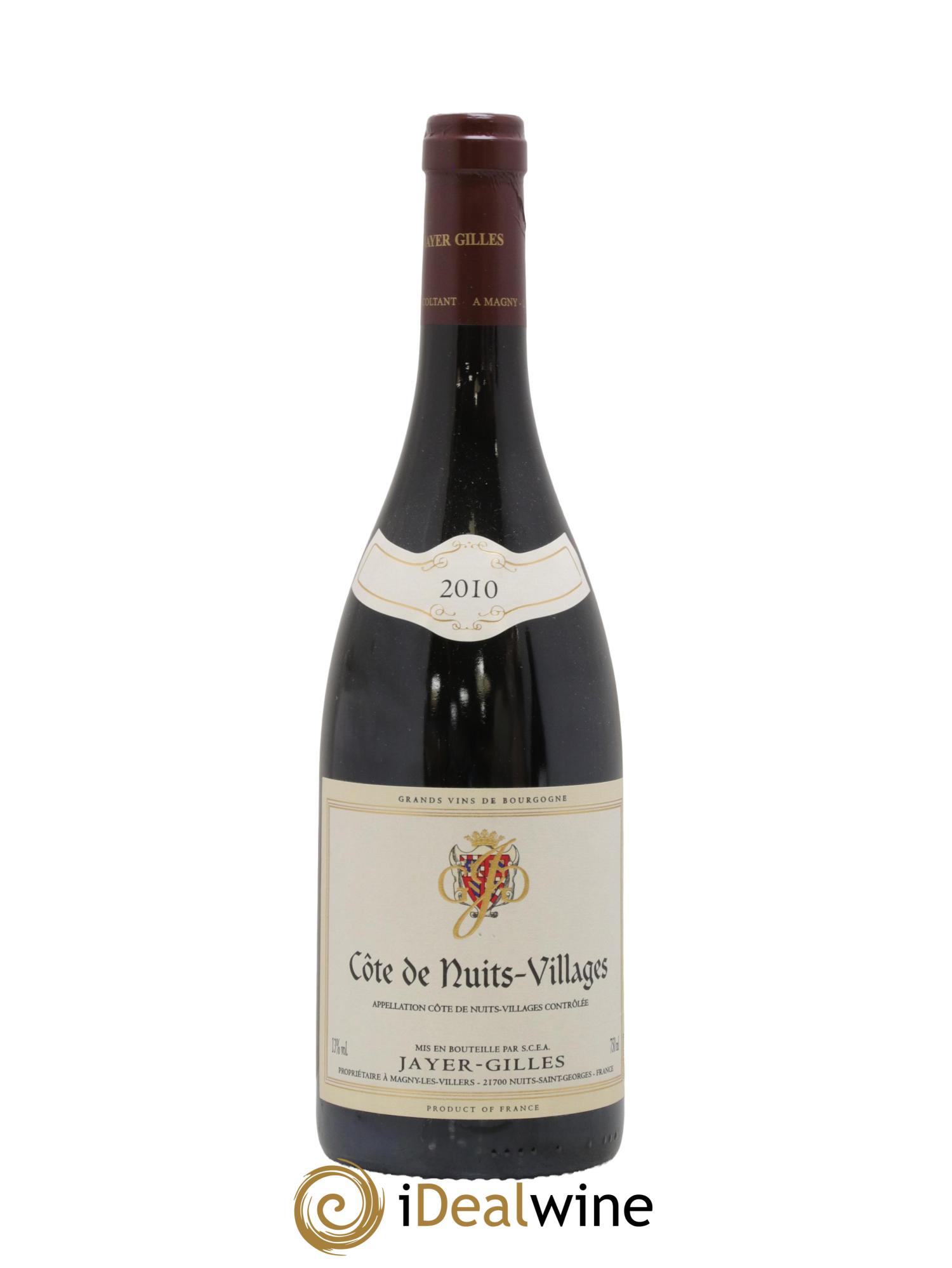 Côte de Nuits-Villages Hoffmann-Jayer (anciennement Jayer-Gilles) 2010 - Lot de 1 bouteille - 0