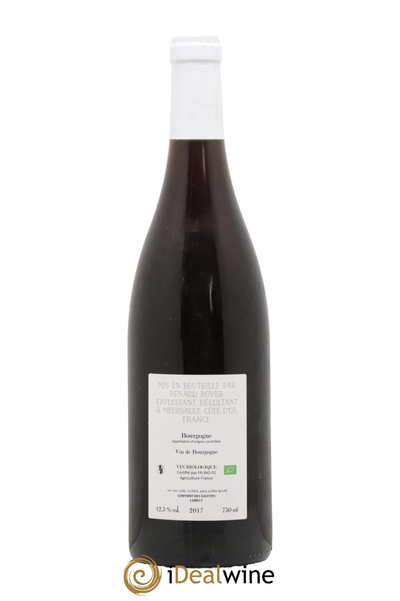 Bourgogne SR Renaud Boyer 2017 - Lot de 1 bouteille - 1