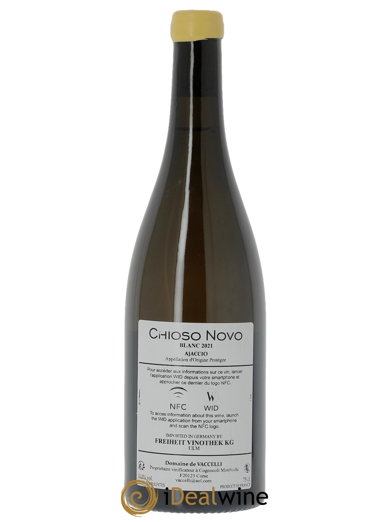 Ajaccio Chioso Novo Vaccelli 2021 - Lot de 1 bouteille - 1