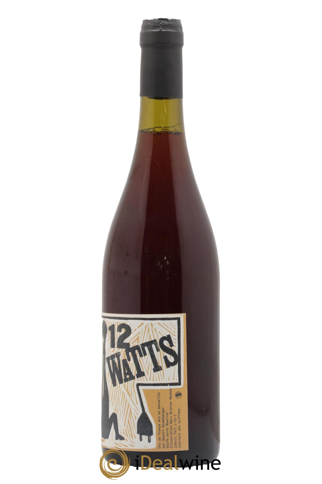 Vin de France Douze Watts Domaine Benoît Rosenberger 2021 - Lot de 1 bouteille - 1