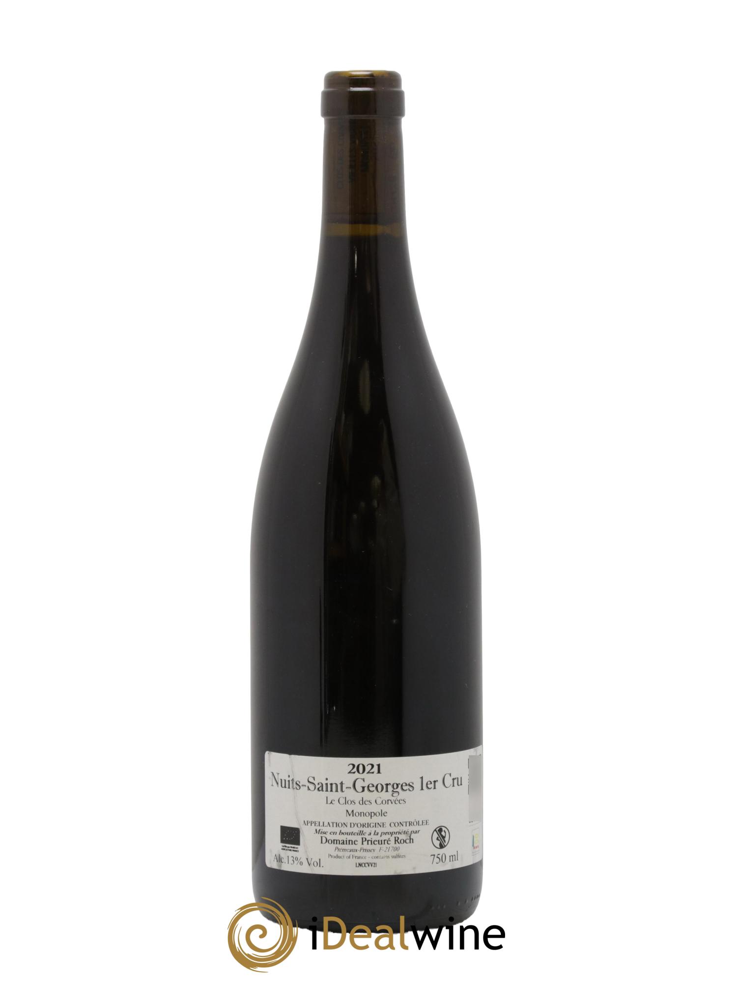 Nuits-Saint-Georges 1er Cru Le Clos des Corvées Vieilles Vignes Prieuré Roch 2021 - Lot de 1 bouteille - 1