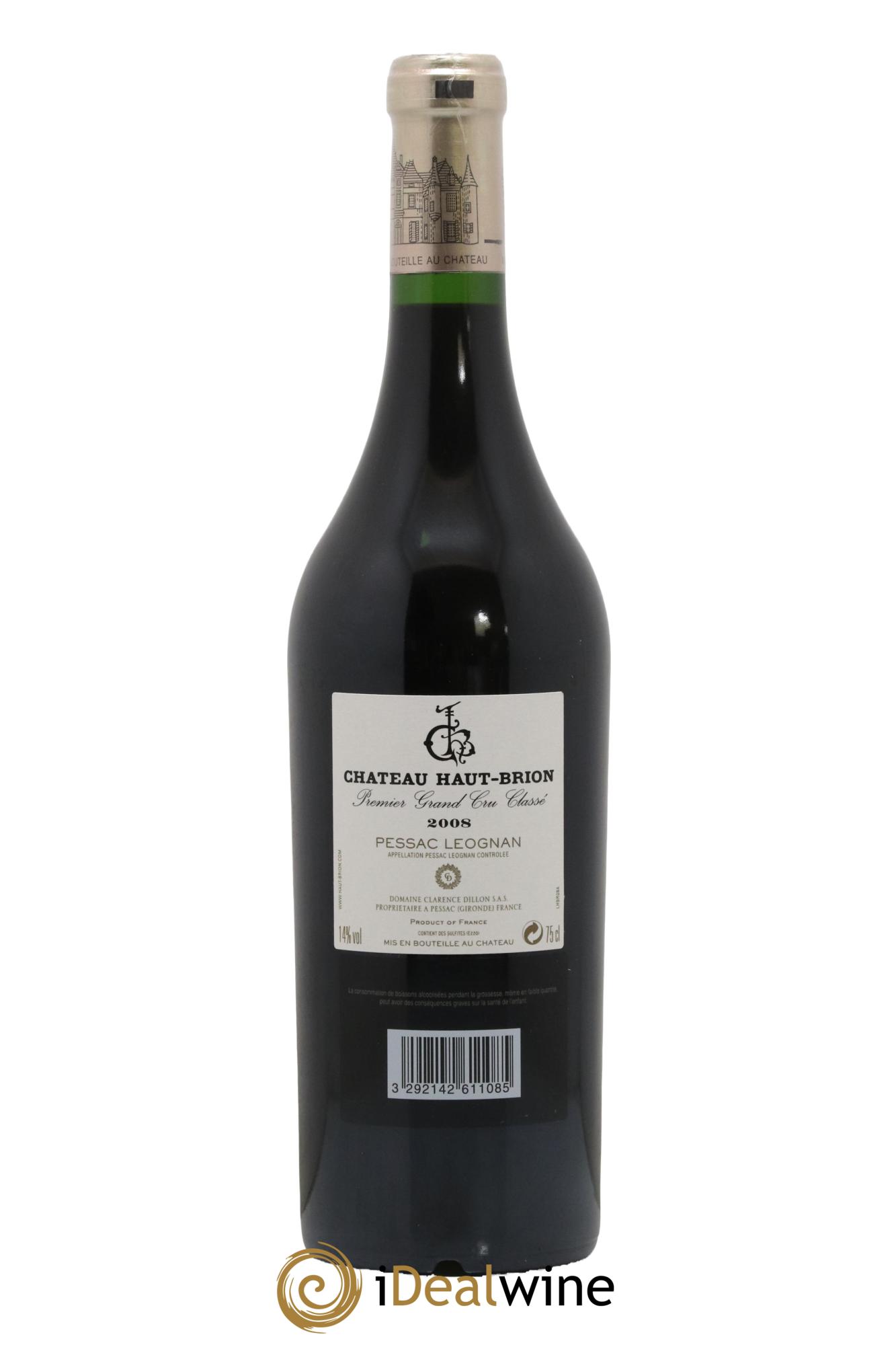 Château Haut Brion 1er Grand Cru Classé 2008 - Lotto di 1 bottiglia - 1