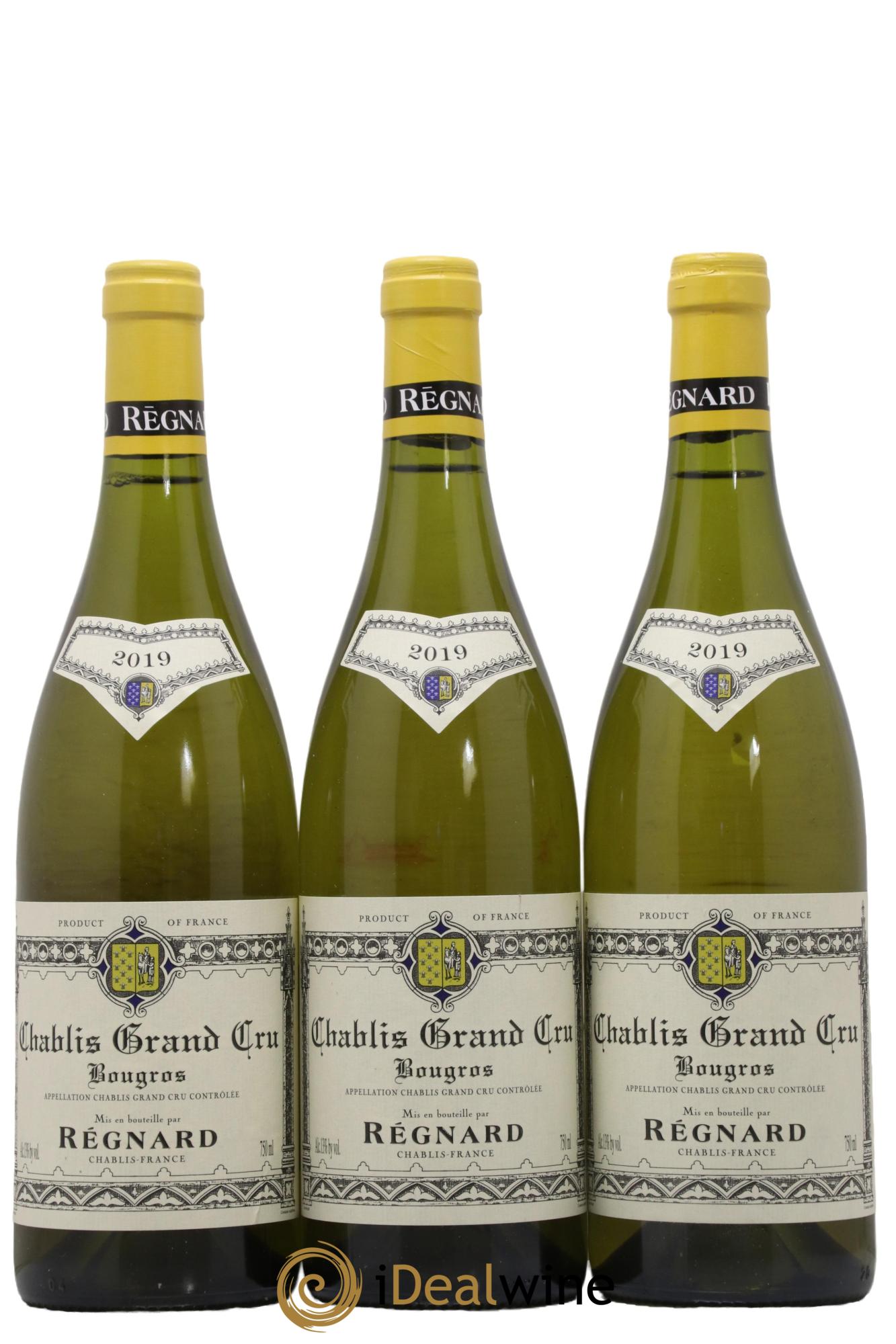 Chablis Grand Cru Bougros Maison Regnard 2019 - Lot de 3 bouteilles - 0