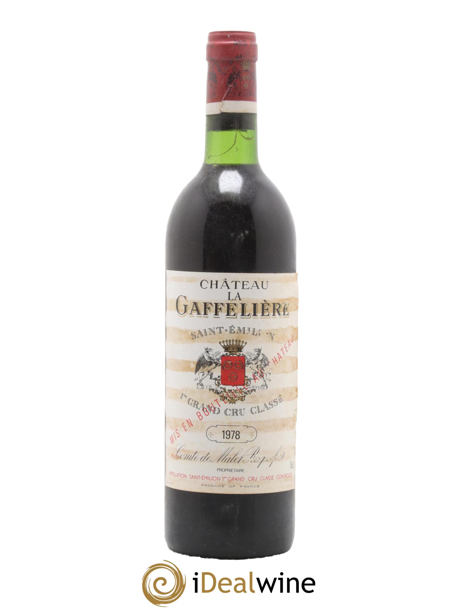 Château la Gaffelière 1er Grand Cru Classé B 1978 - Lot de 1 bouteille - 0