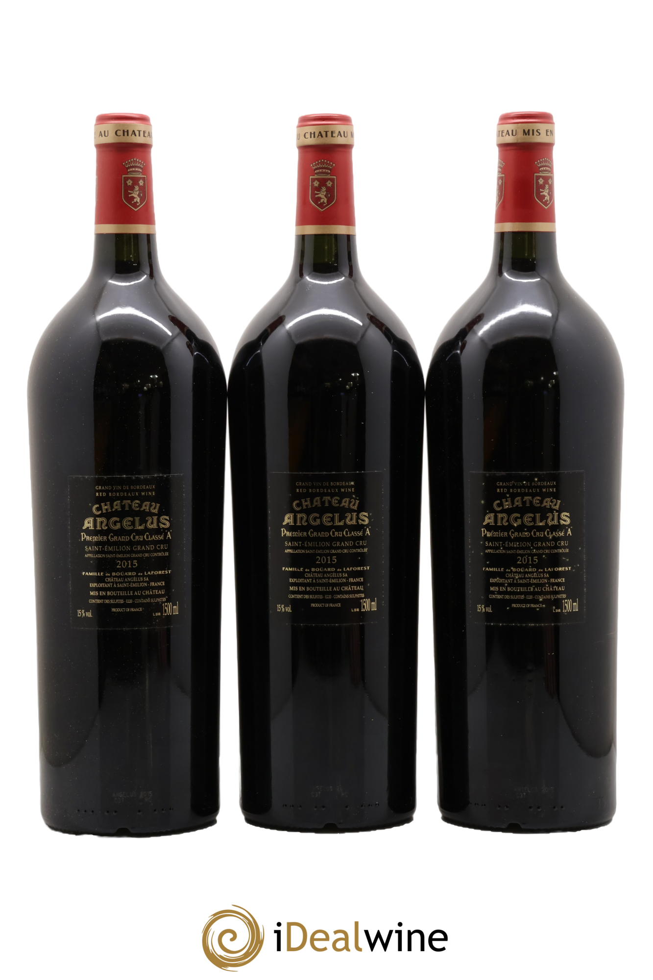 Château Angélus 1er Grand Cru Classé A 2015 - Posten von 3 Magnum - 1