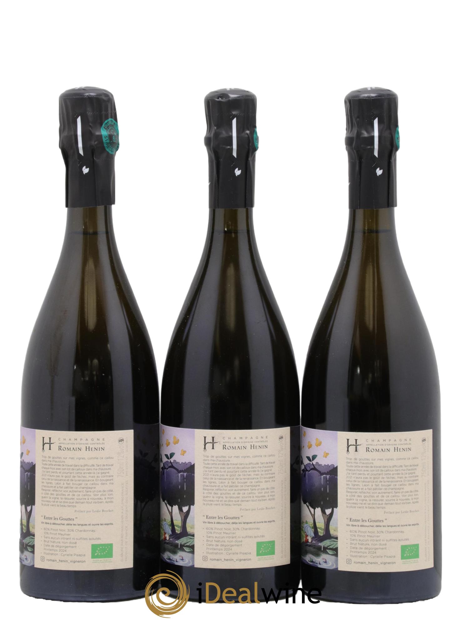 Entre les Gouttes Romain Henin - Posten von 3 Flaschen - 1