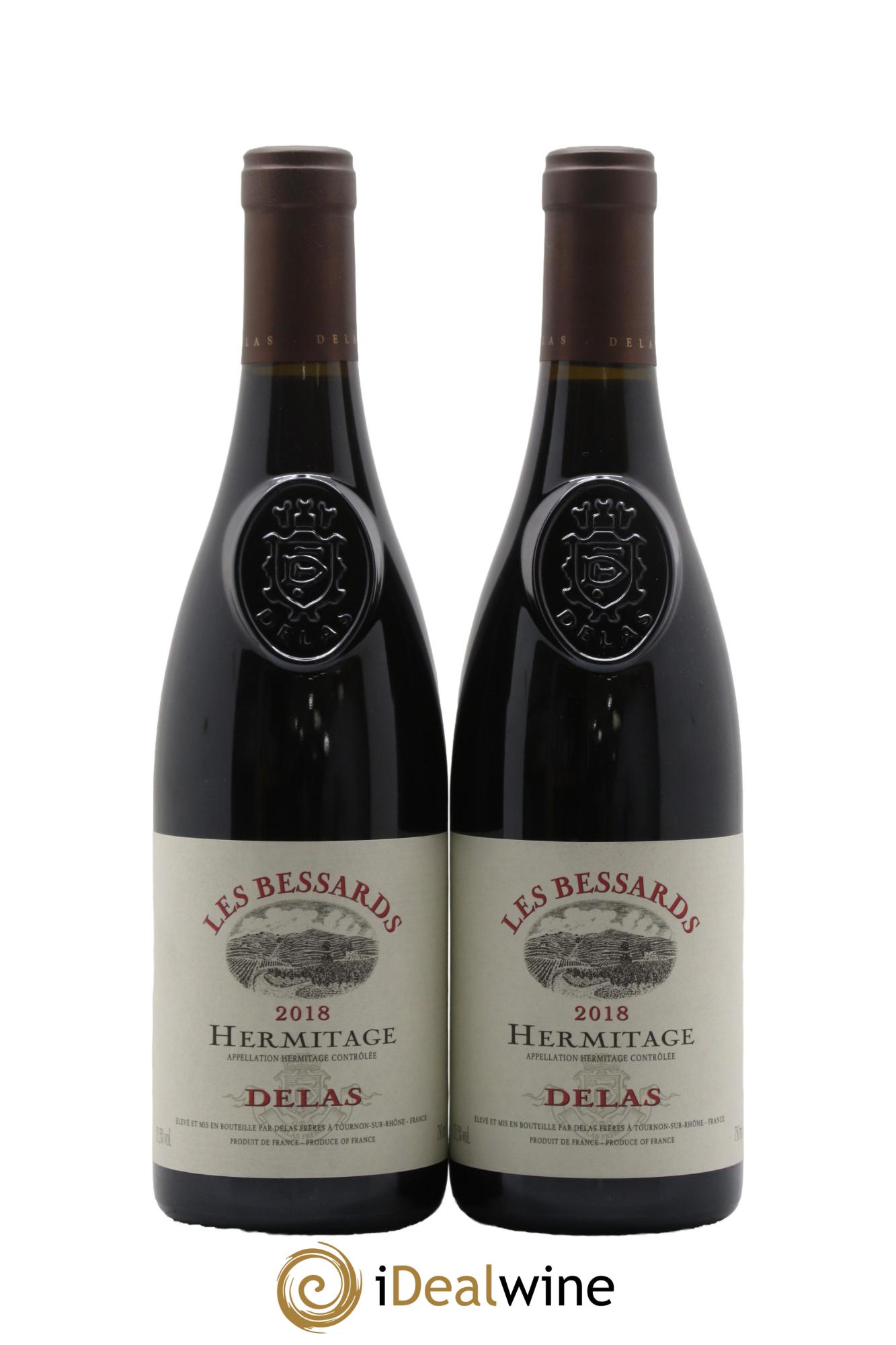 Hermitage Les Bessards Delas Frères 2018 - Posten von 2 Flaschen - 0