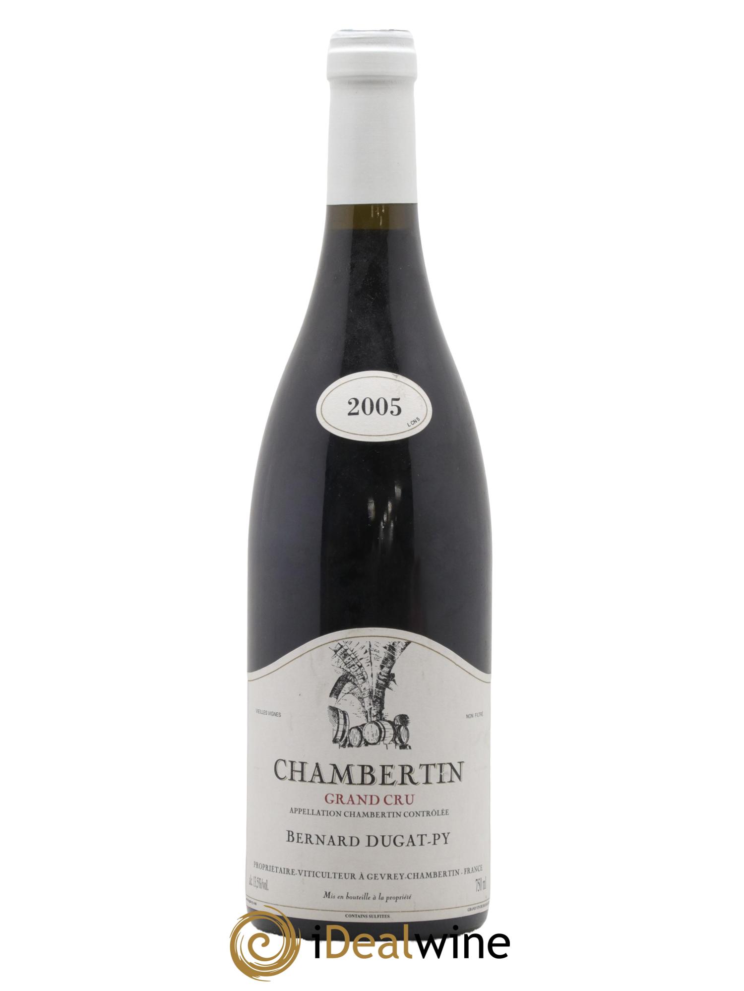 Chambertin Grand Cru Vieilles Vignes Dugat-Py Vieilles Vignes 2005 - Lot de 1 bouteille - 0