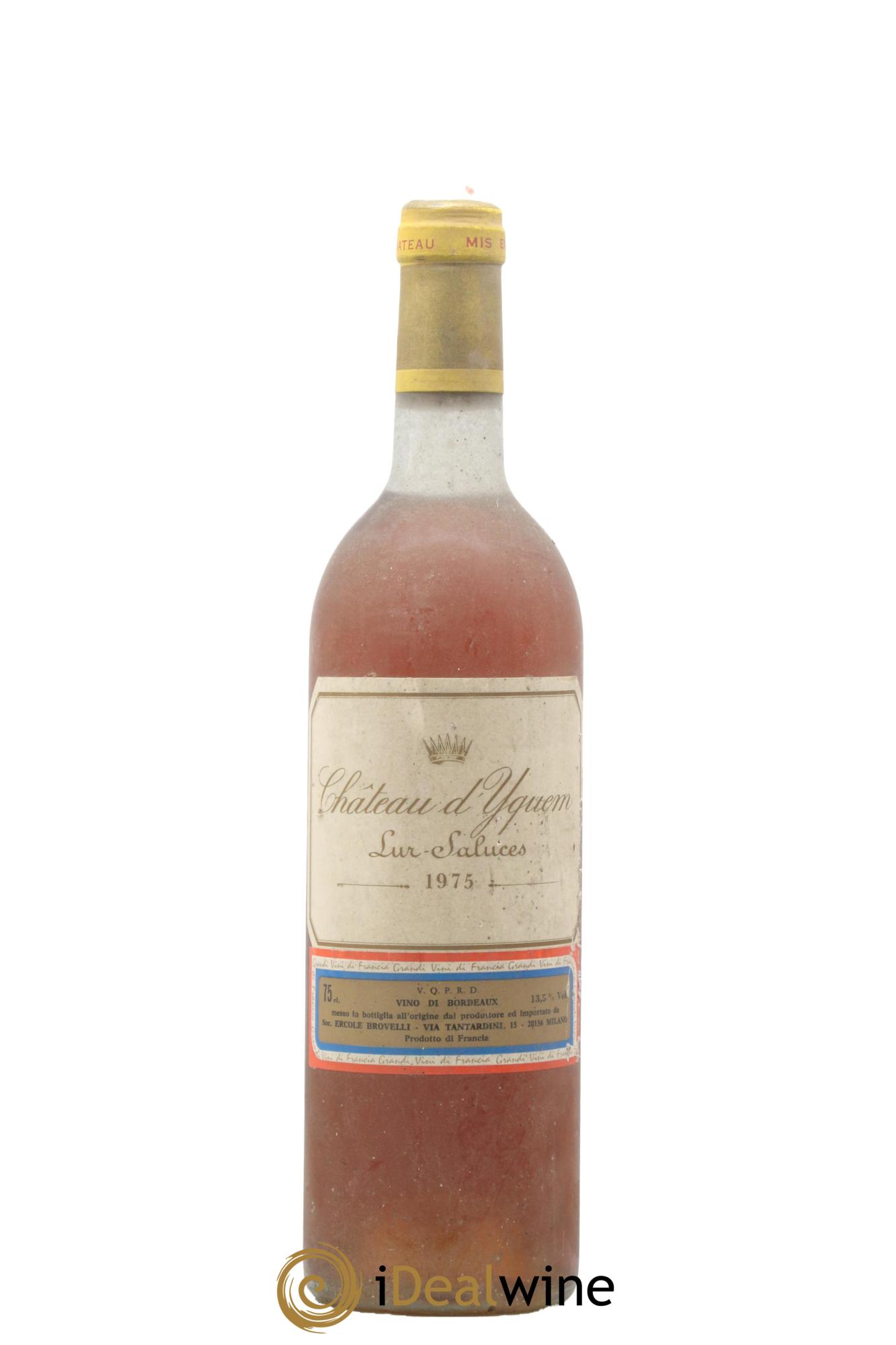 Château d' Yquem 1er Cru Classé Supérieur 1975 - Lotto di 1 bottiglia - 0