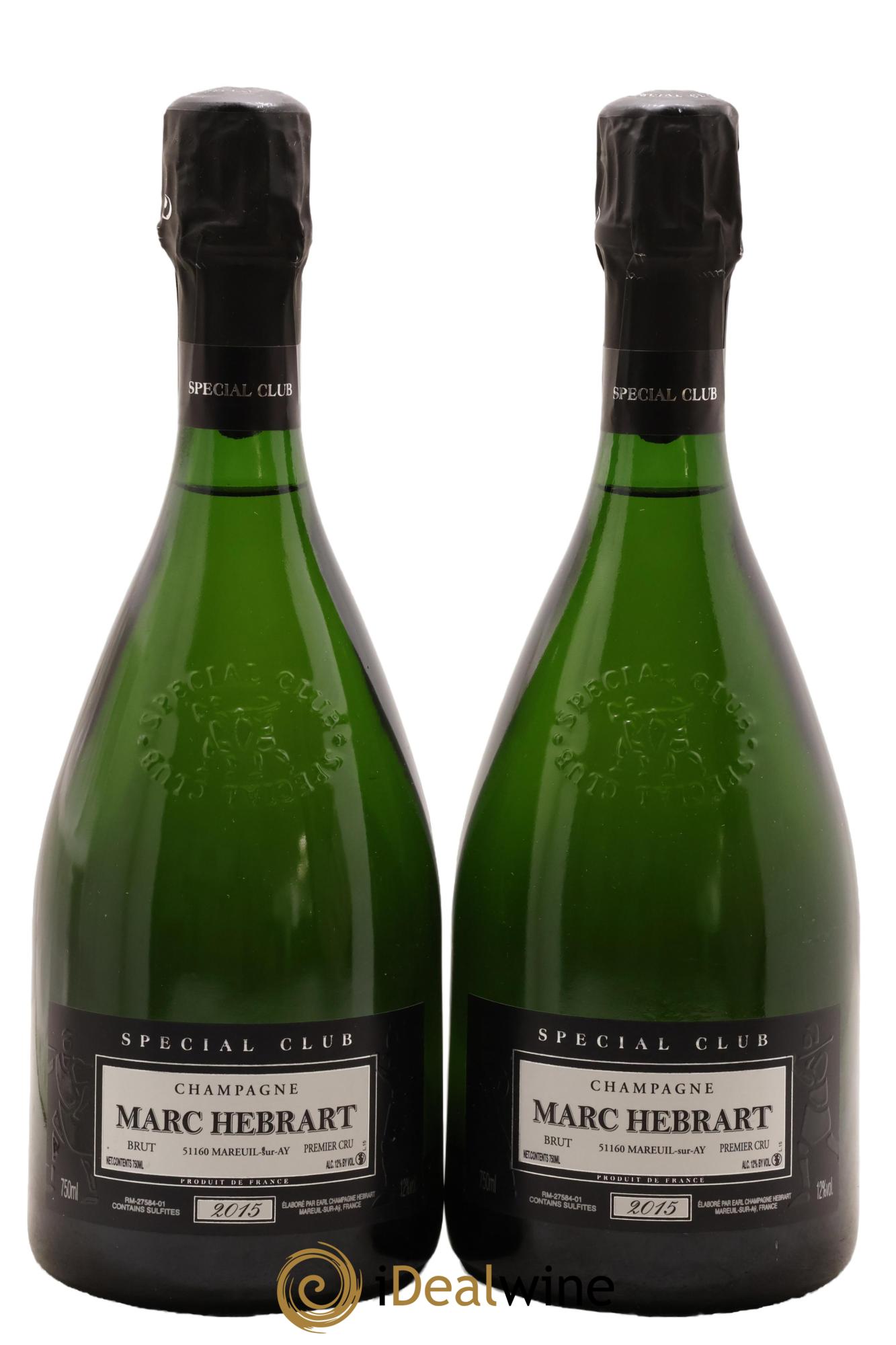 Champagne Spécial Club Marc Hebrart 2015 - Lot de 2 bouteilles - 0