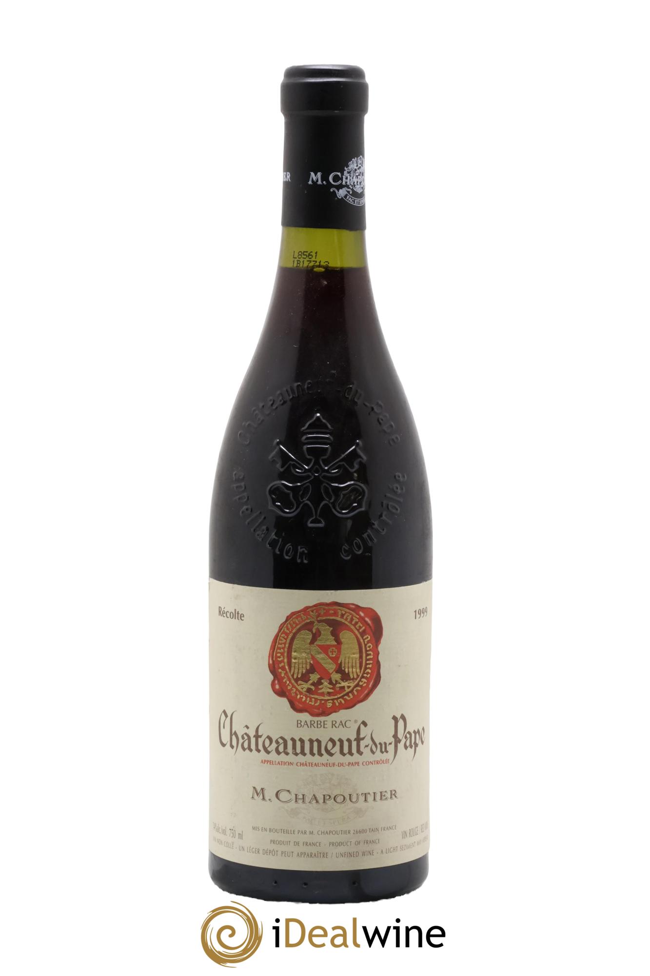 Châteauneuf-du-Pape Barbe Rac Chapoutier 1999 - Lot de 1 bouteille - 0