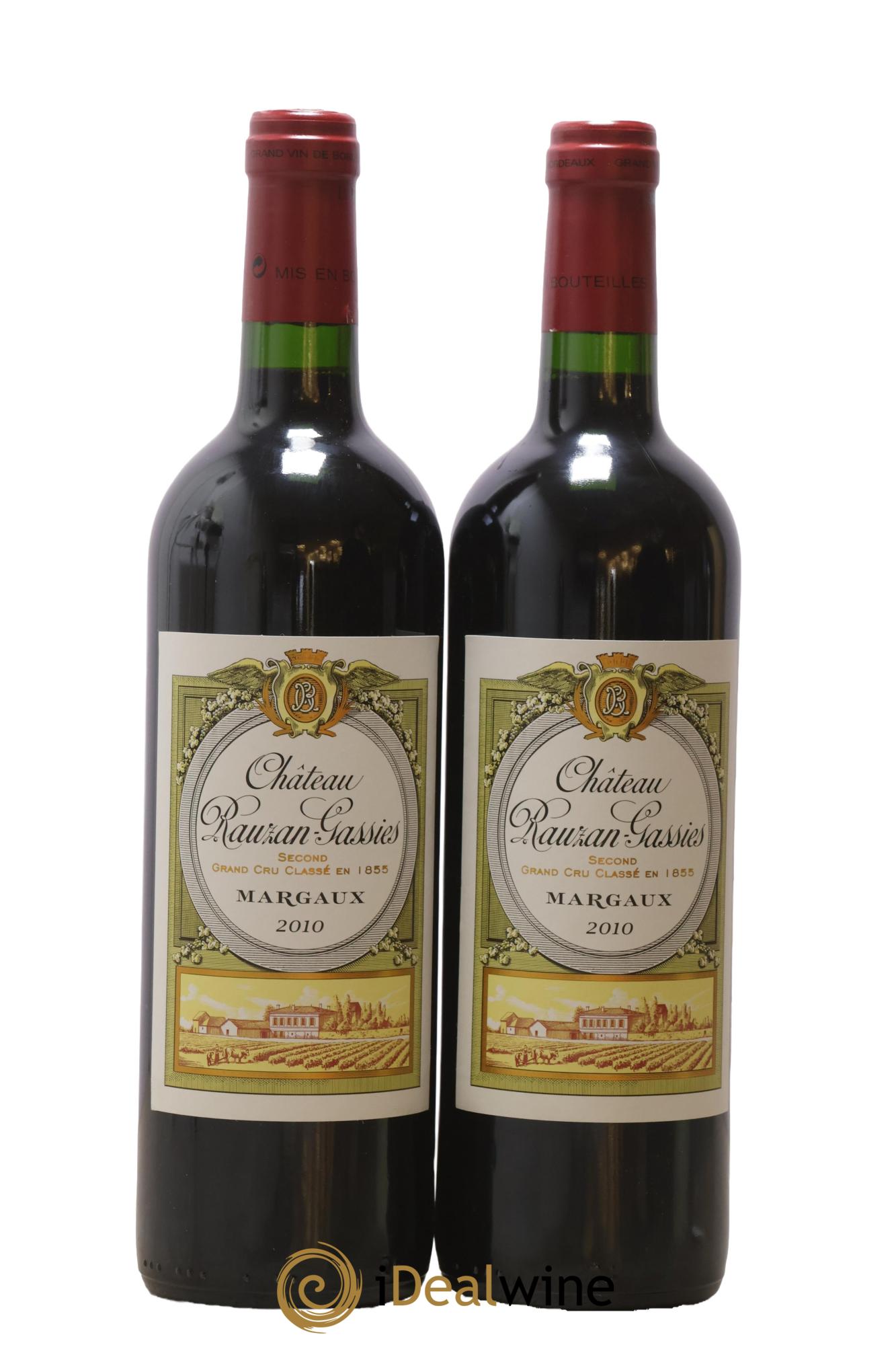 Château Rauzan-Gassies 2ème Grand Cru Classé 2010 - Lot de 2 bouteilles - 0