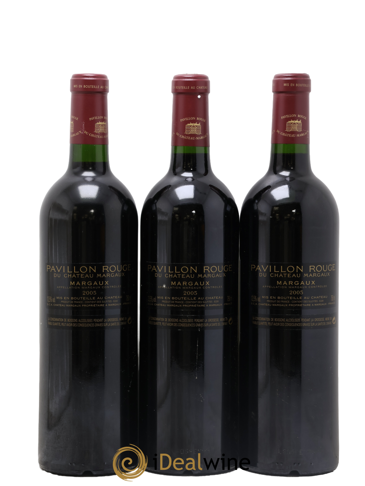 Pavillon Rouge du Château Margaux Second Vin 2005 - Lot de 3 bouteilles - 1