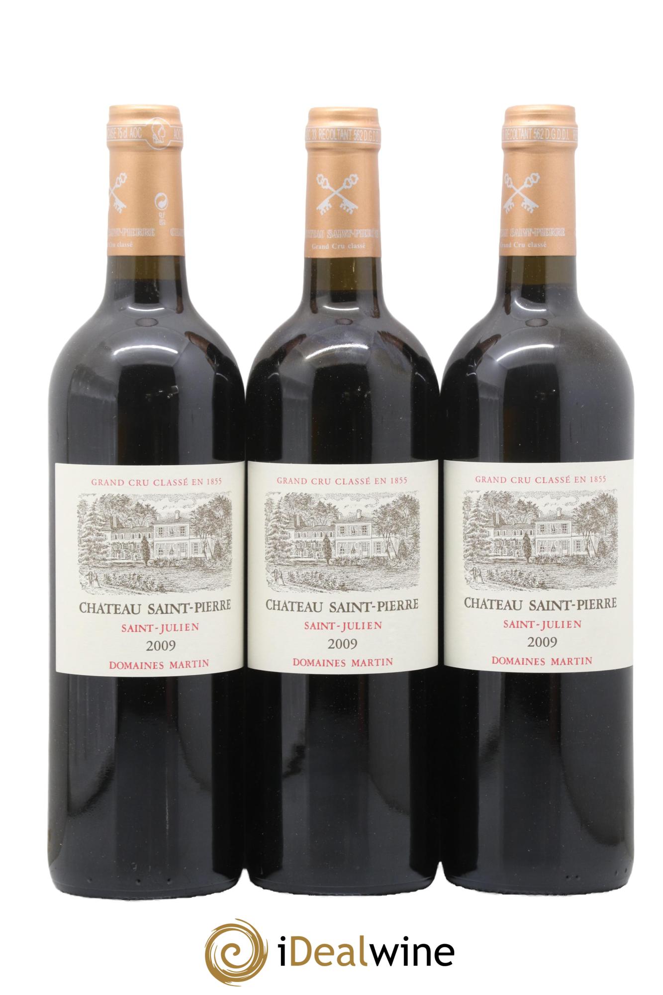 Château Saint-Pierre 4ème Grand Cru Classé 2009 - Lot de 3 bouteilles - 0