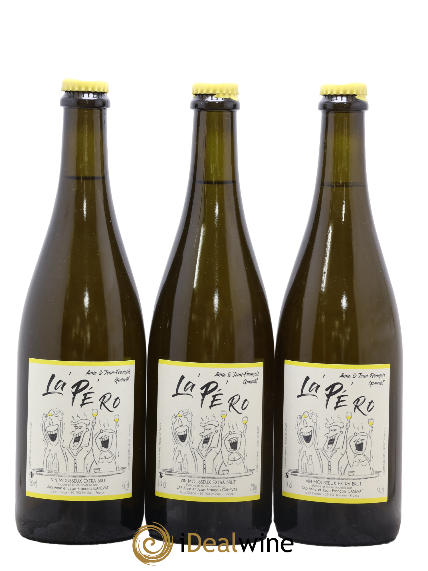 Vin de France Pétillant L'Apéro Anne et Jean François Ganevat 2023 - Lot of 3 bottles - 0