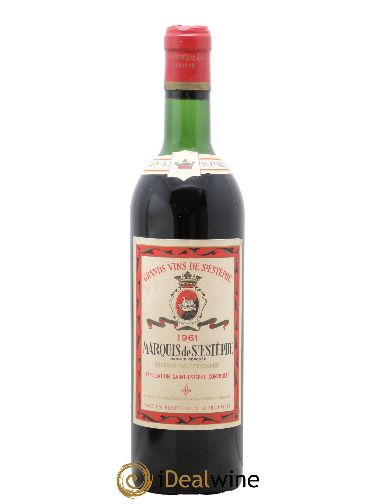 Marquis de Saint Estèphe 1961 - Lot de 1 bouteille - 0