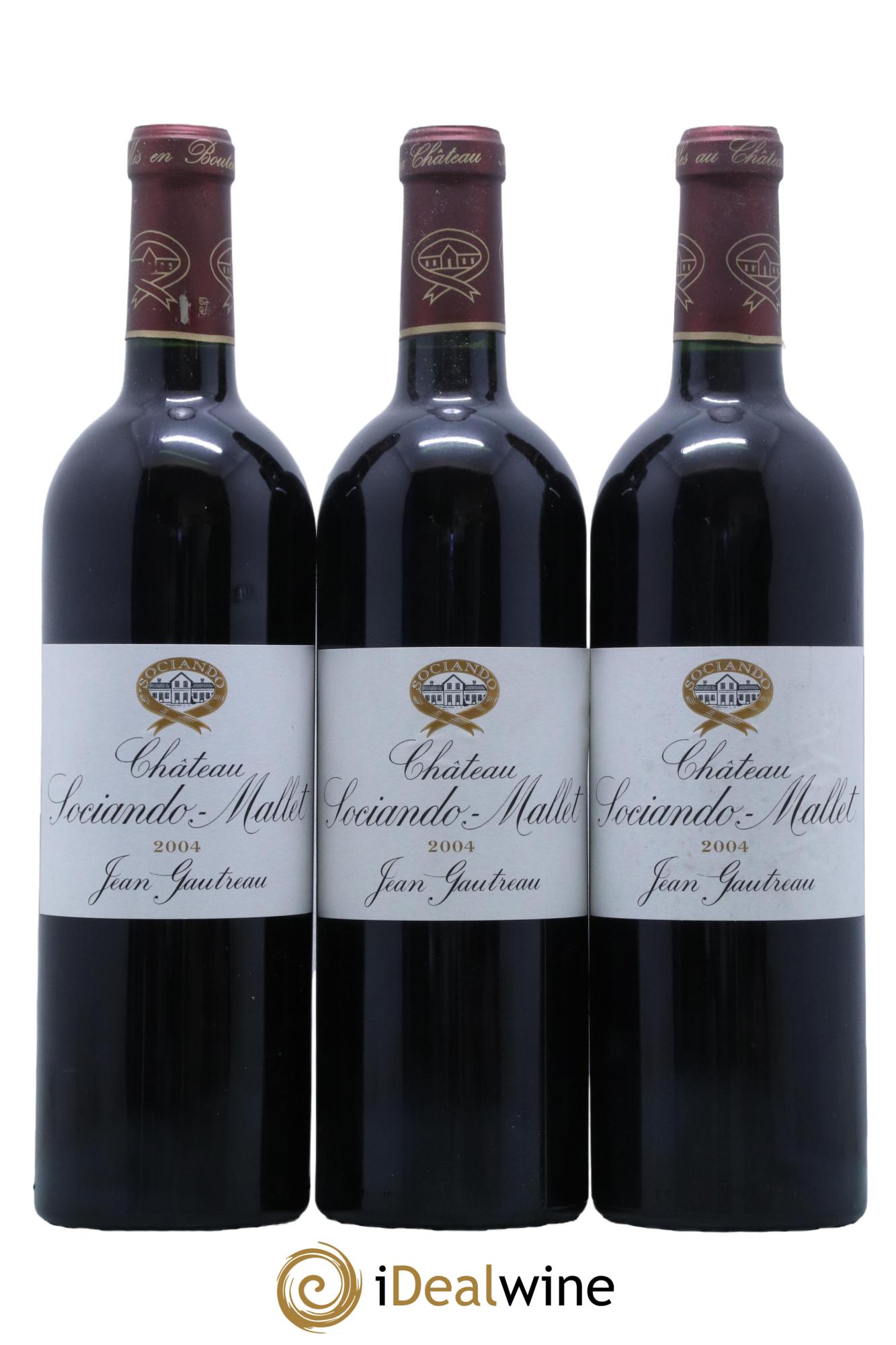Château Sociando Mallet 2004 - Lot de 12 bouteilles - 1
