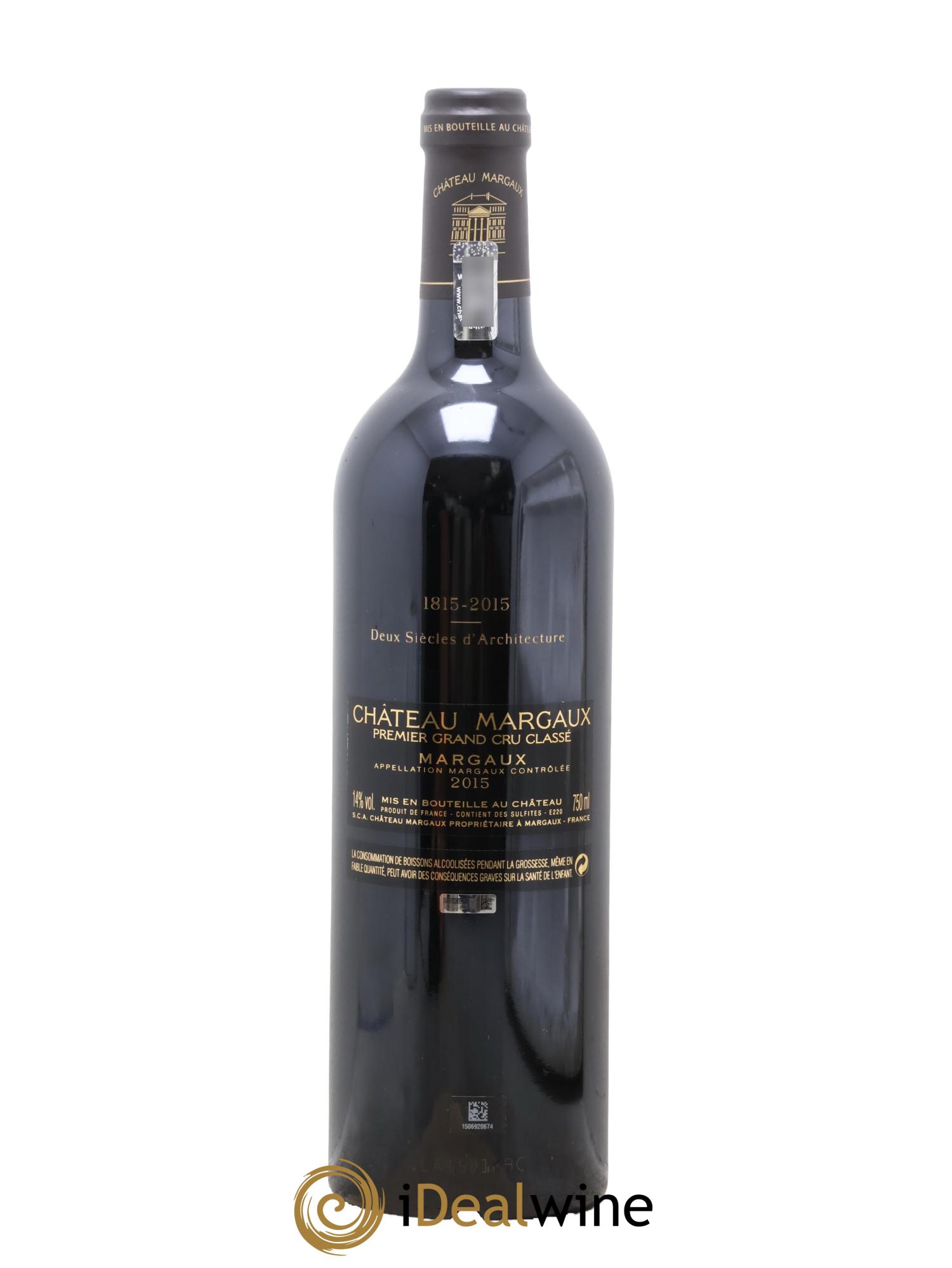 Château Margaux 1er Grand Cru Classé 2015 - Lotto di 1 bottiglia - 1