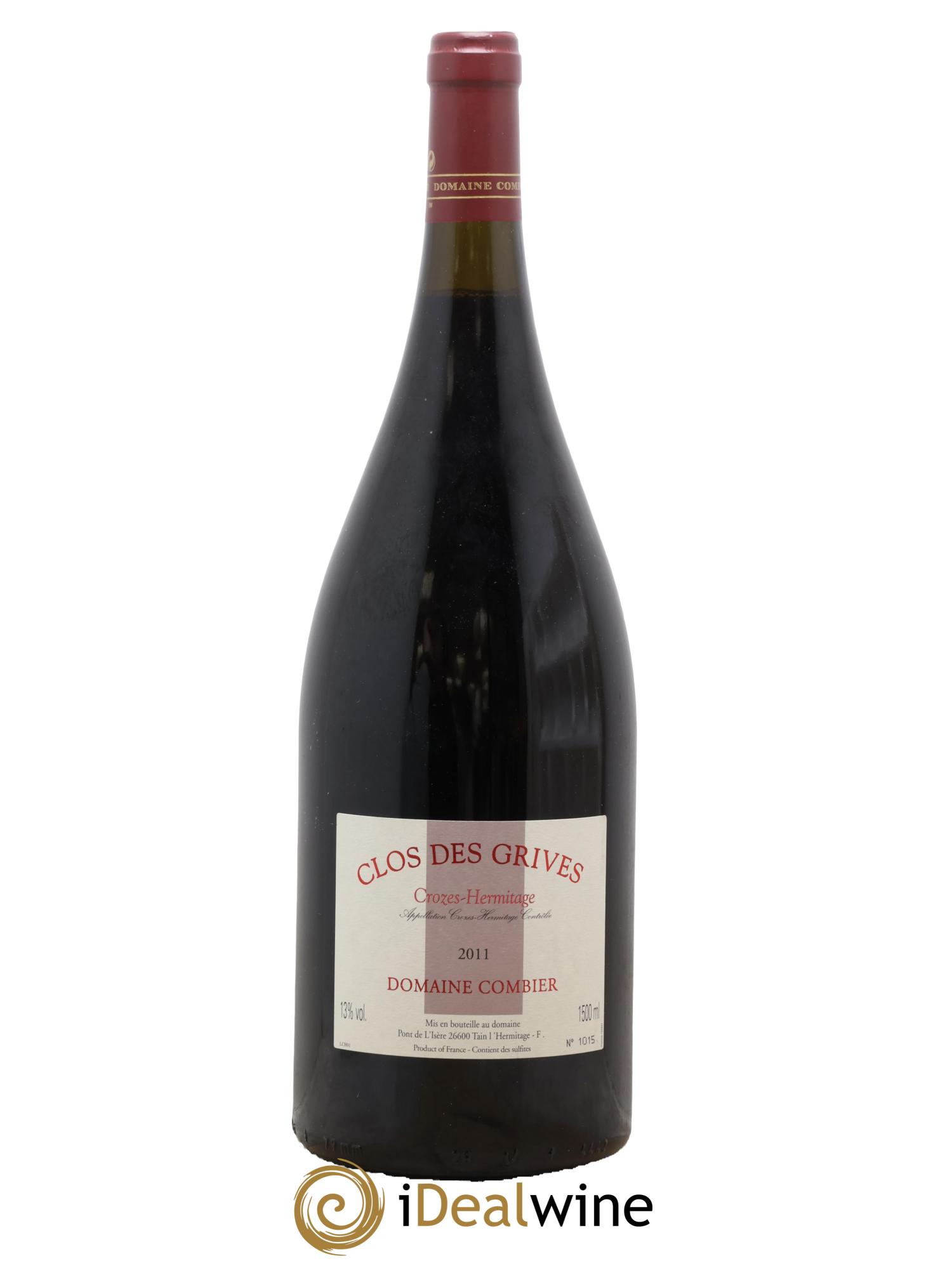 Crozes-Hermitage Clos des Grives Combier 2011 - Lot of 1 magnum - 0