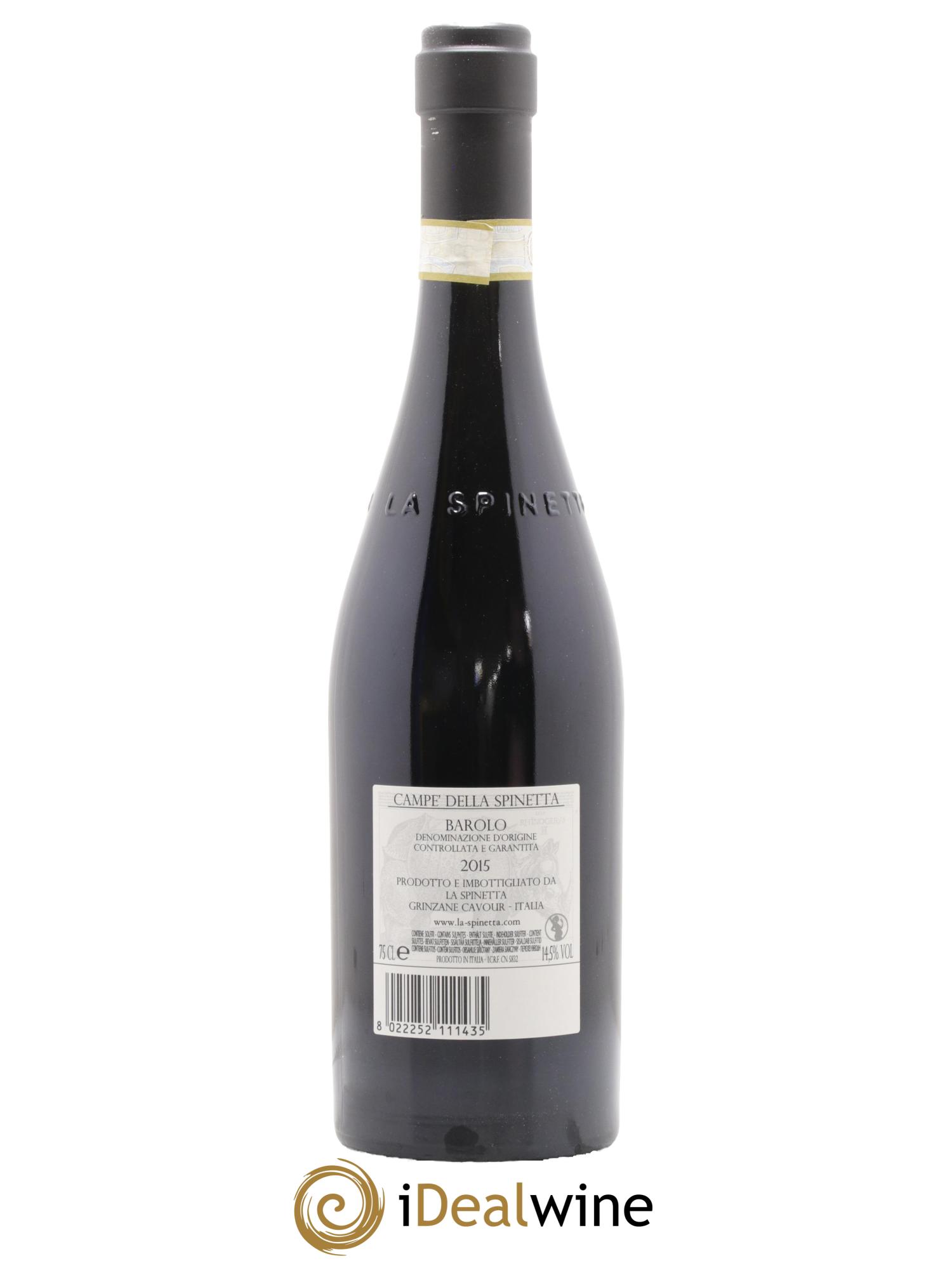 Barolo DOCG Campe La Spinetta - Giorgio Rivetti 2015 - Lot of 1 bottle - 1