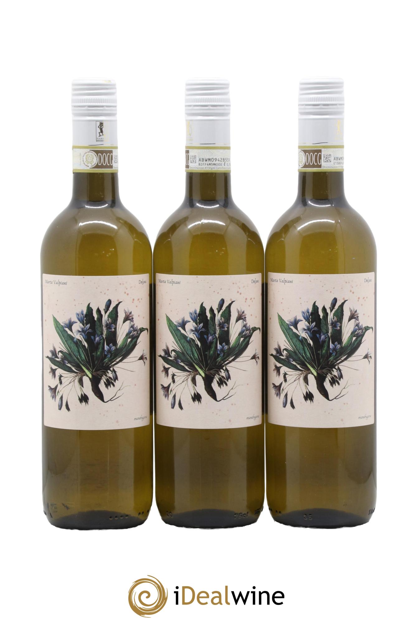 Italie Romagna Delyus Albana Secco Marta Valpiani 2021 - Lot de 3 bouteilles - 0