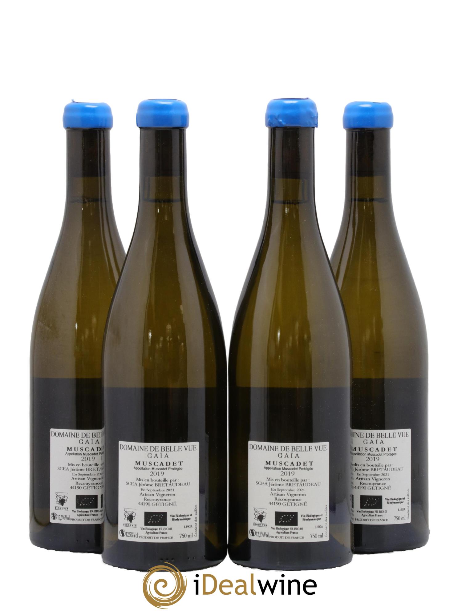 Vin de France Gaïa Jérôme Bretaudeau - Domaine de Bellevue 2019 - Lot de 4 bouteilles - 1
