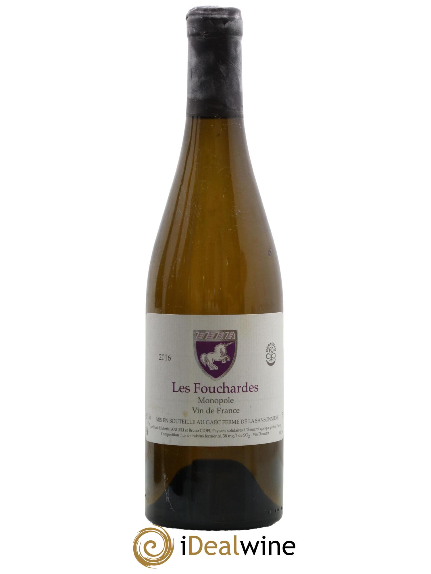 Vin de France Les Fouchardes Mark Angeli (Domaine) - Ferme de la Sansonnière 2016 - Lot de 1 bouteille - 0