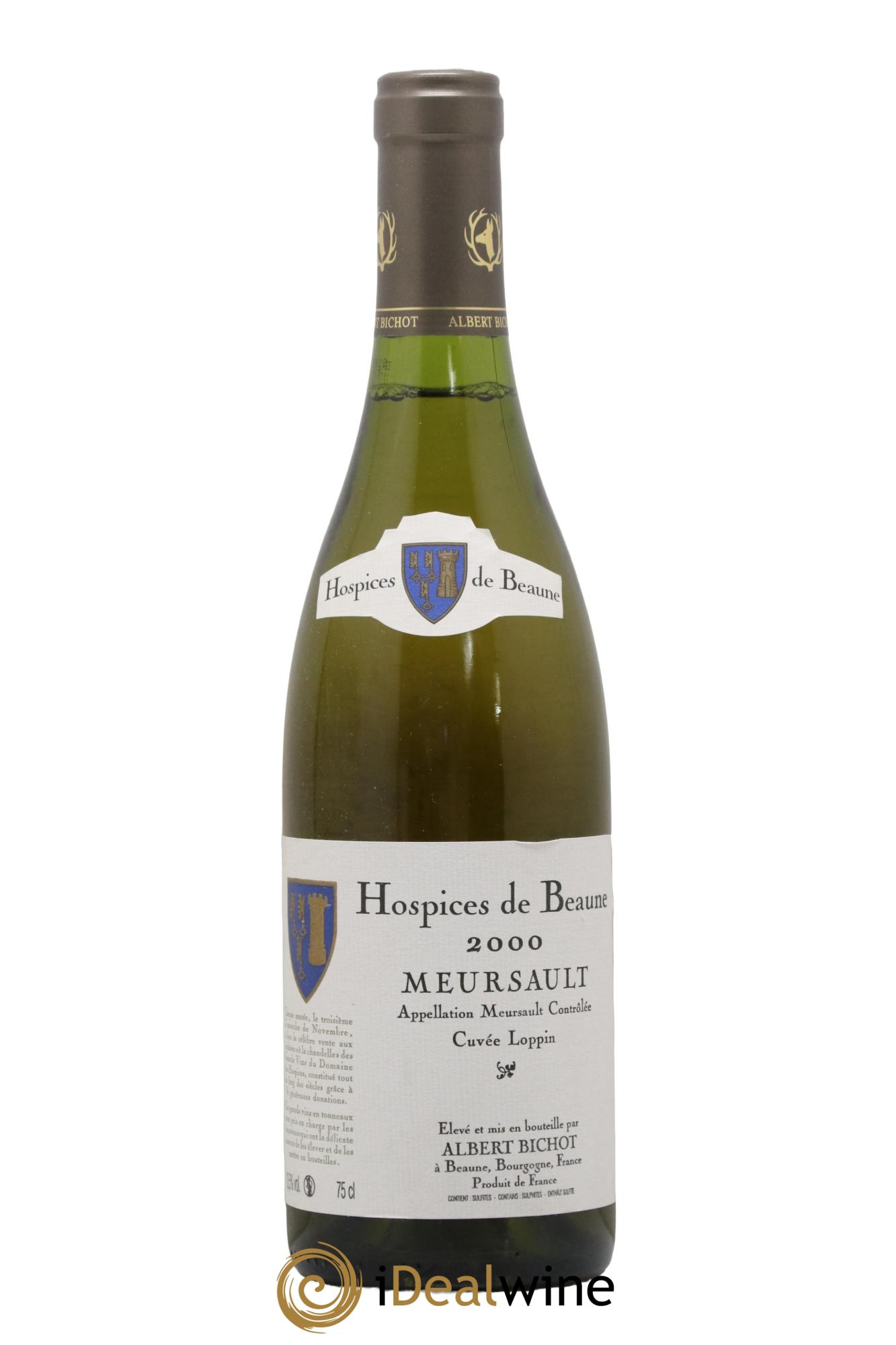 Meursault Cuvée Loppin Hospices De Beaune Albert Bichot 2000 - Lot de 1 bouteille - 0