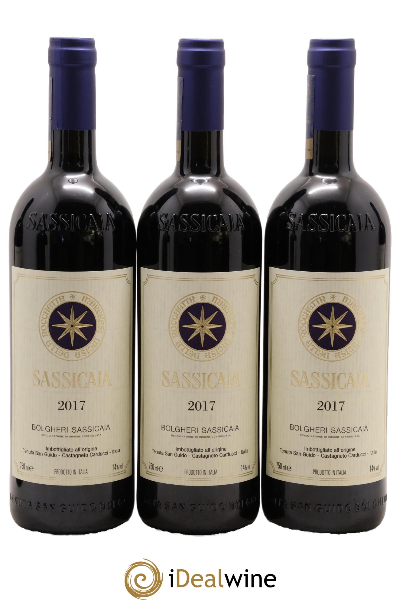 Bolgheri DOC Sassicaia Tenuta San Guido 2017 - Lotto di 6 bottiglie - 1