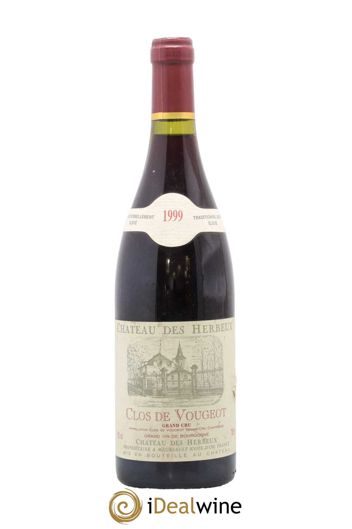 Clos de Vougeot Grand Cru Château des Herbeux 1999 - Lot de 1 bouteille - 0