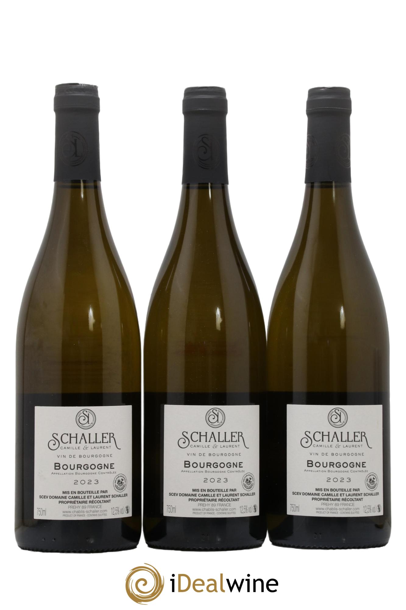 Bourgogne Chardonnay Camille Et Laurent Schaller 2023 - Posten von 3 Flaschen - 1